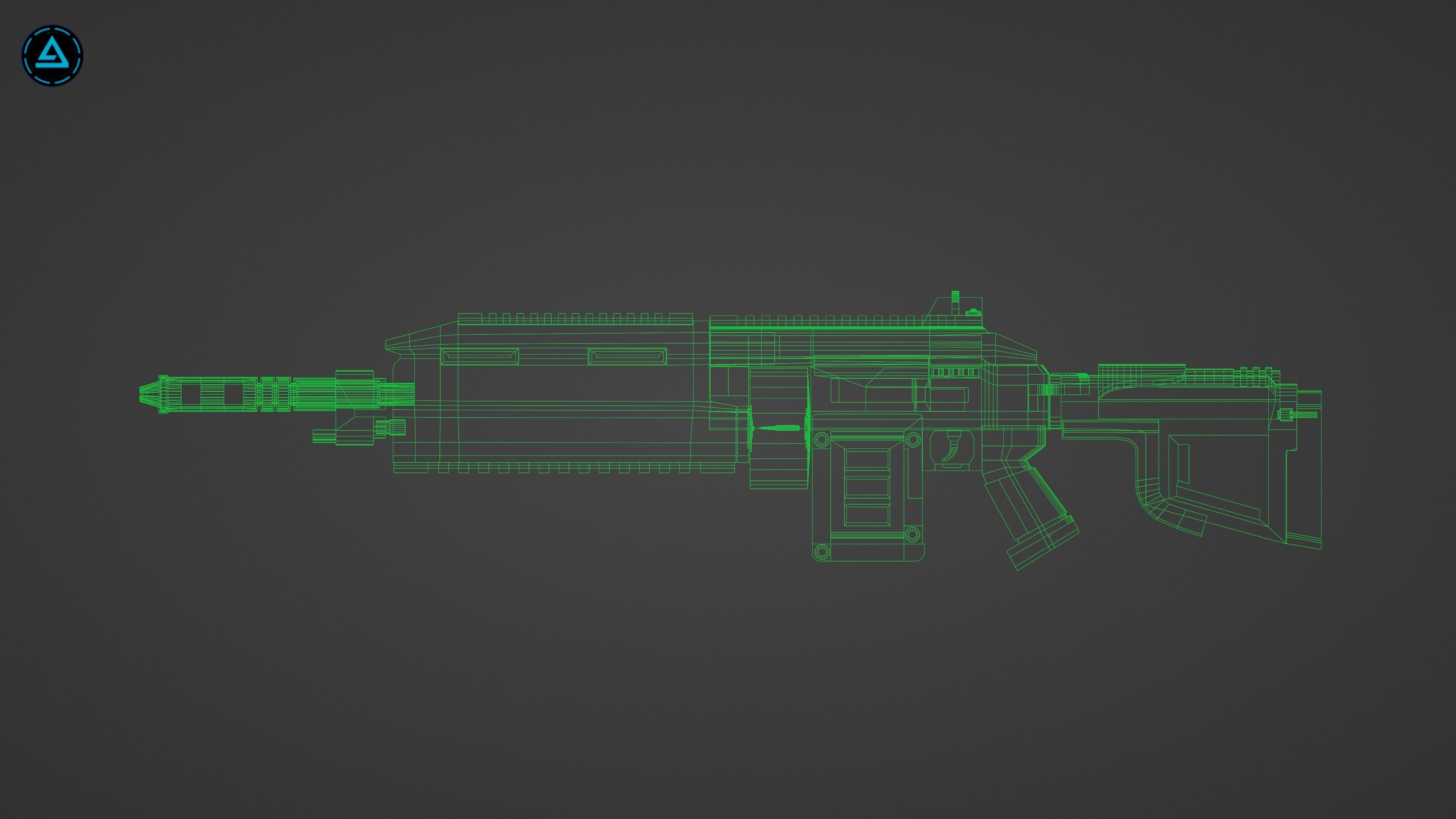 Weapon Pack Low-poly 3D model_111