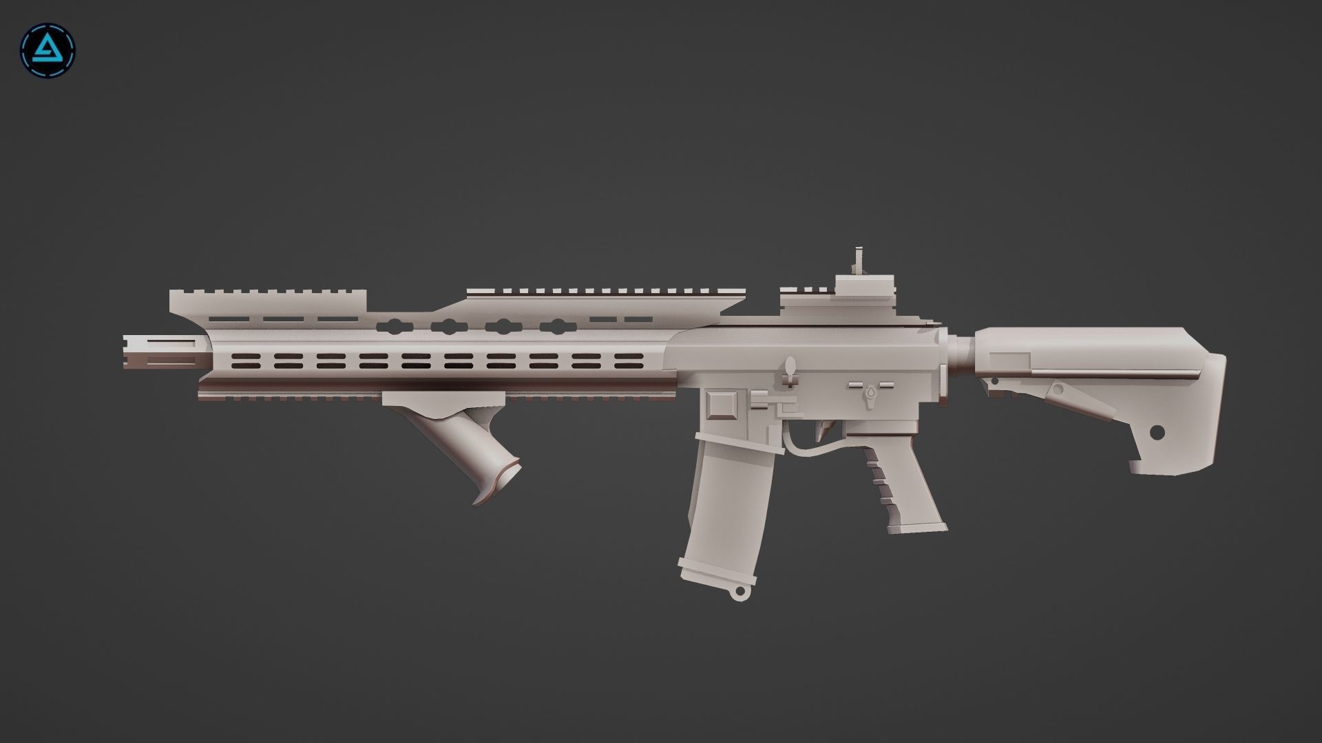 Weapon Pack Low-poly 3D model_96