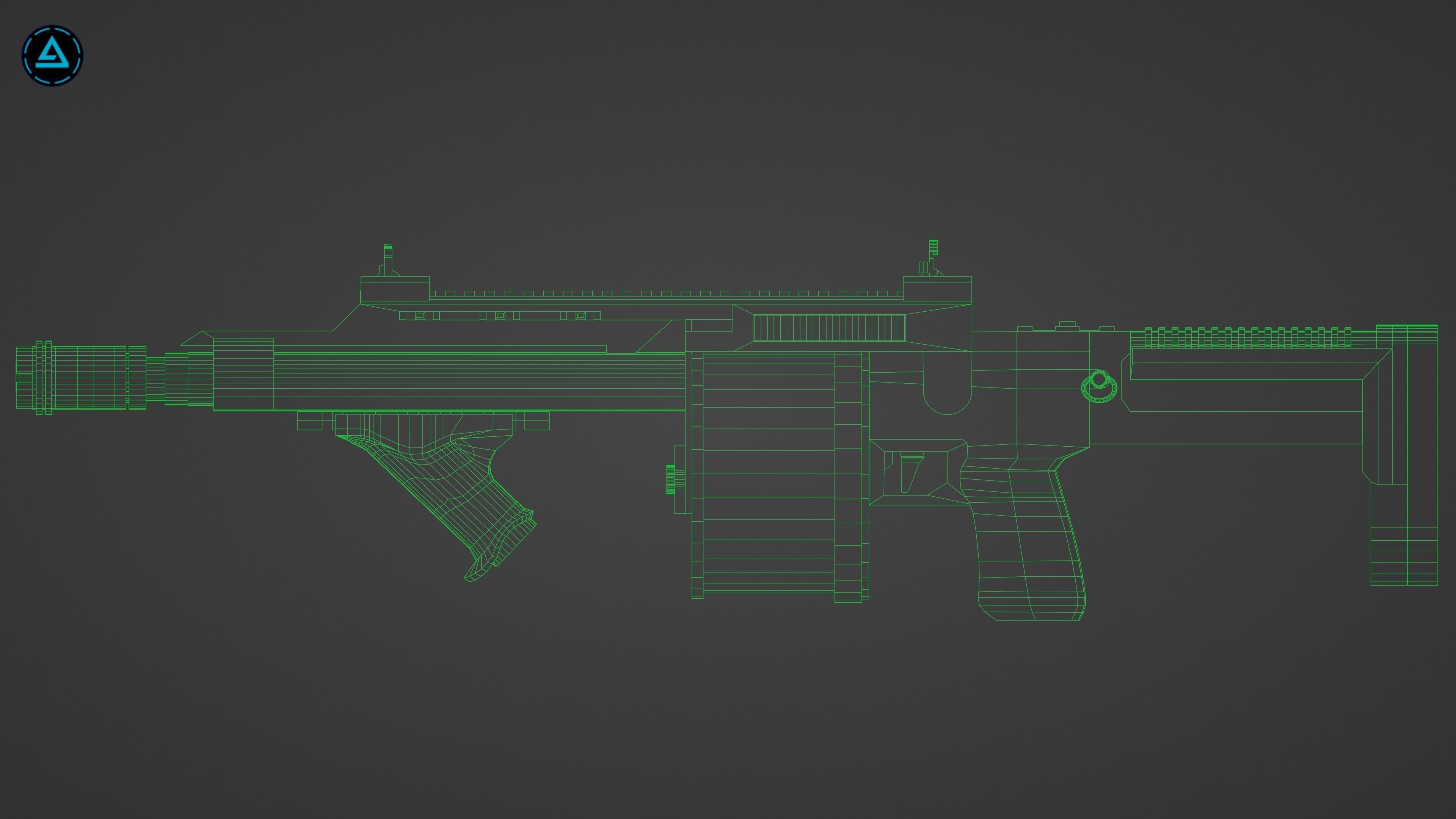 Weapon Pack Low-poly 3D model_30