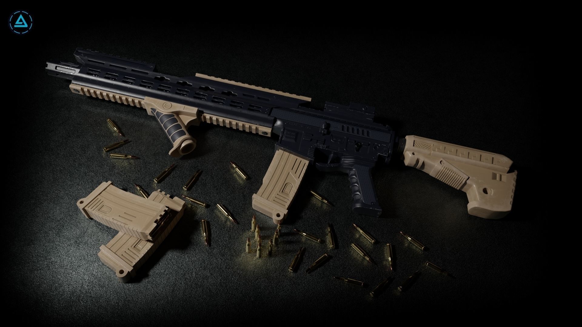 Weapon Pack Low-poly 3D model_91