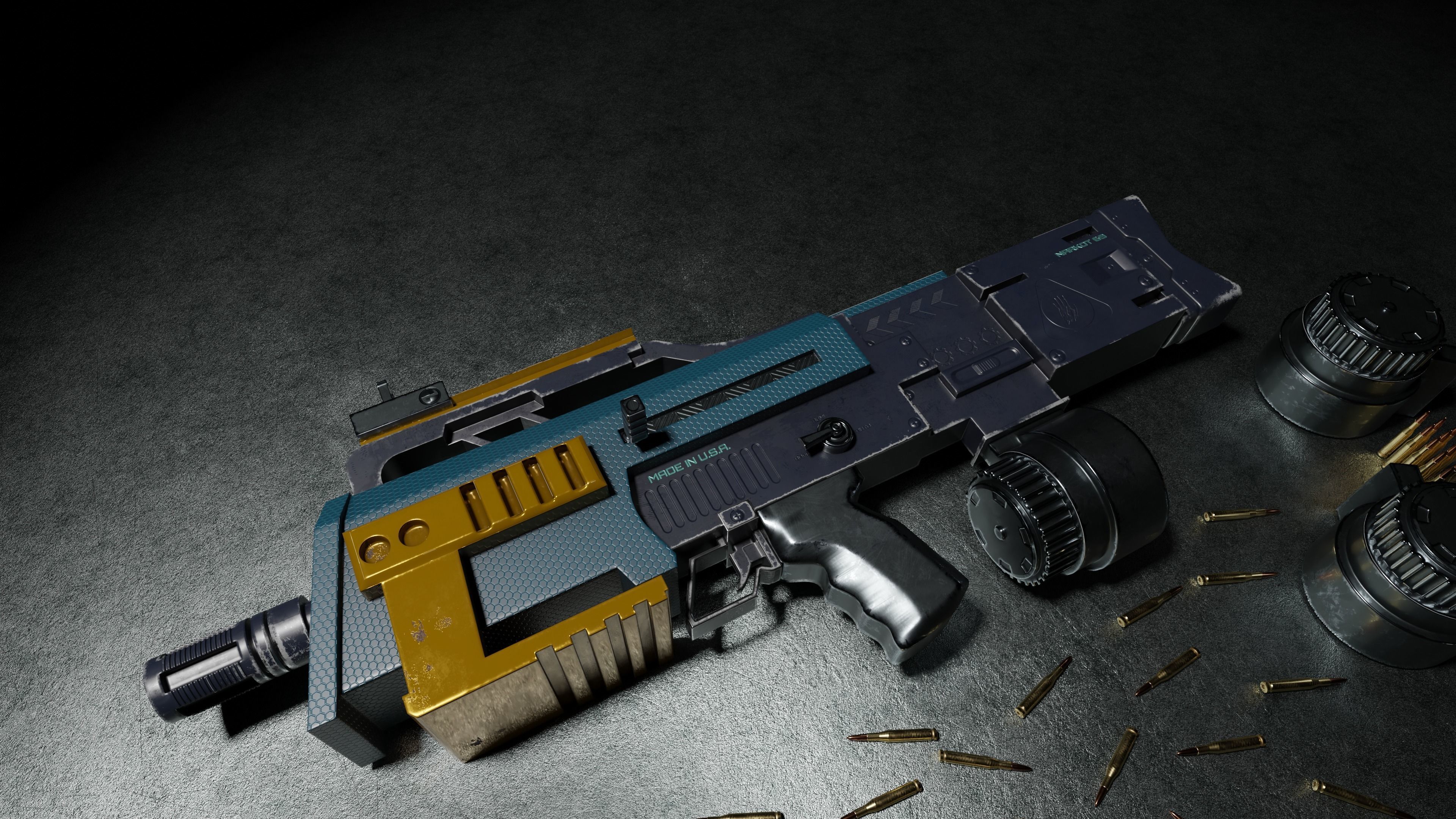 Weapon Pack Low-poly 3D model_145