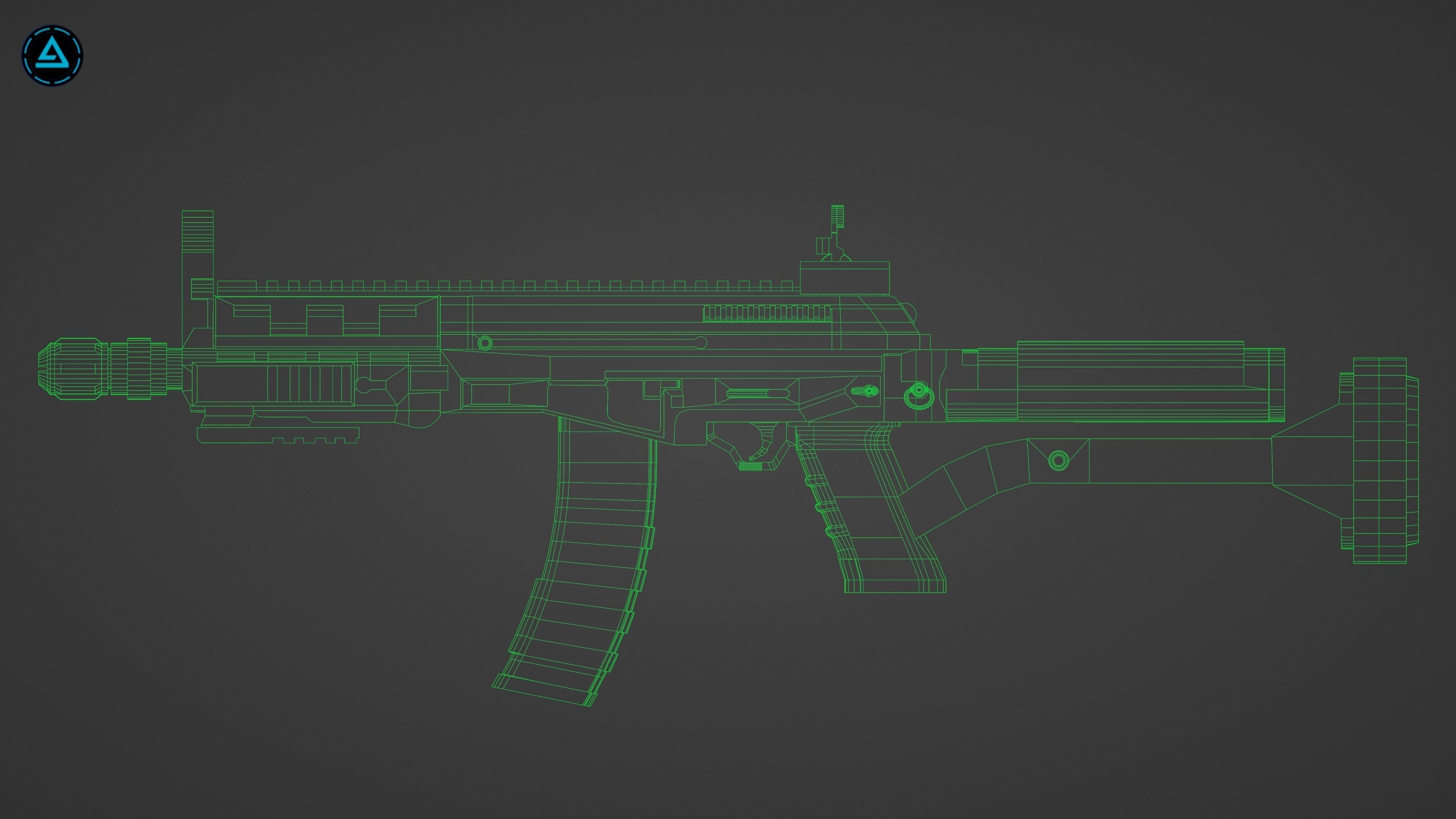 Weapon Pack Low-poly 3D model_136