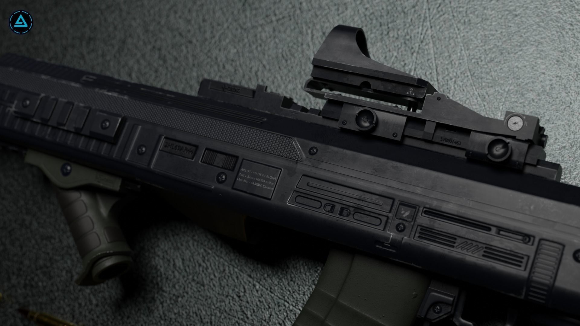 Weapon Pack Low-poly 3D model_10