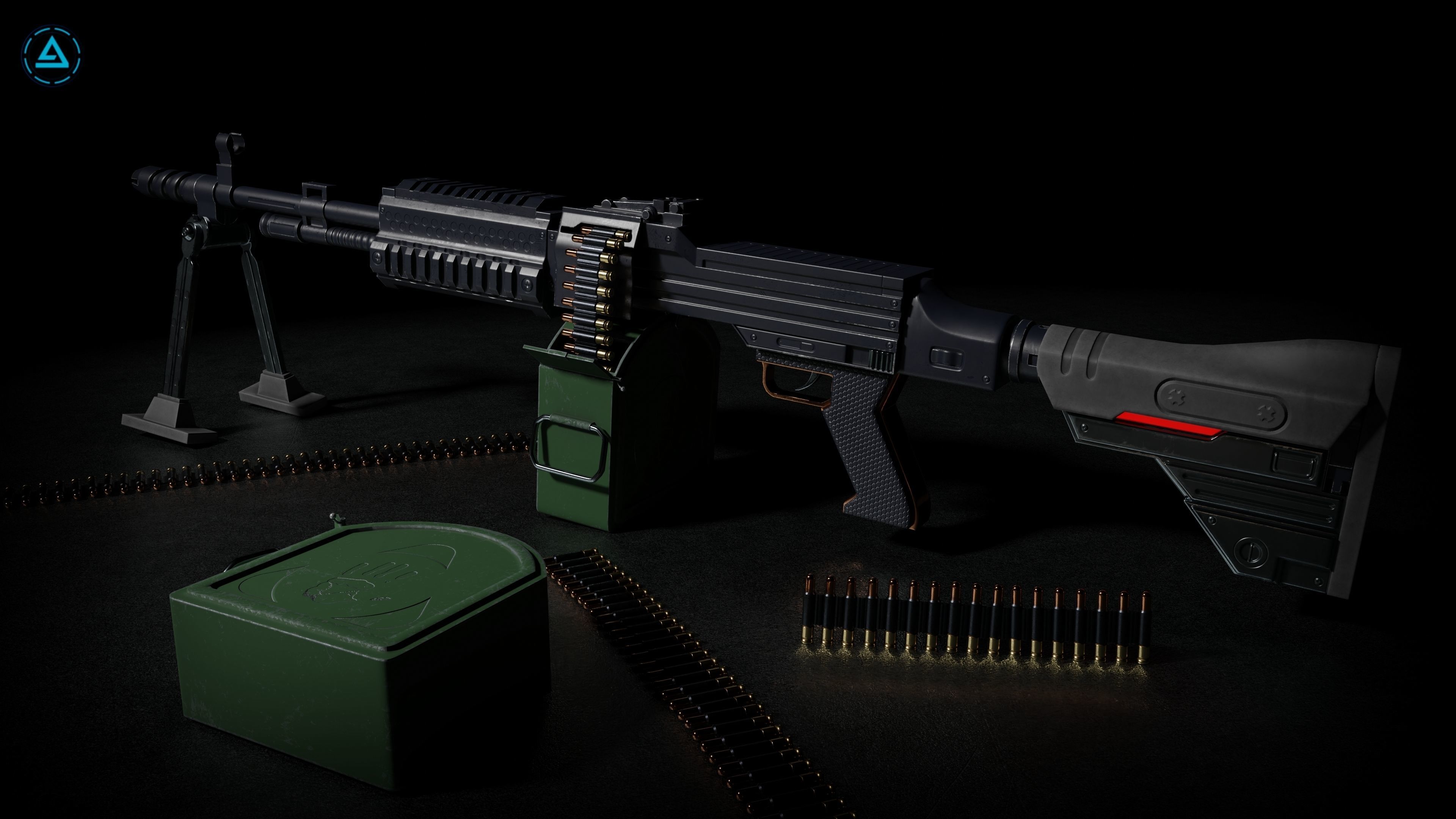 Weapon Pack Low-poly 3D model_33