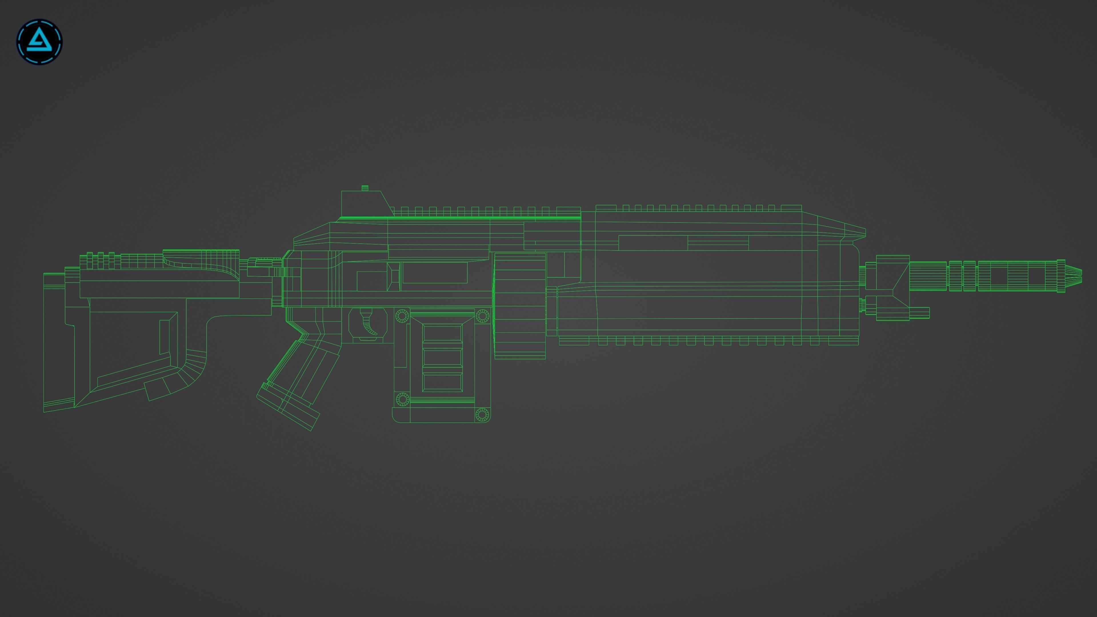 Weapon Pack Low-poly 3D model_113