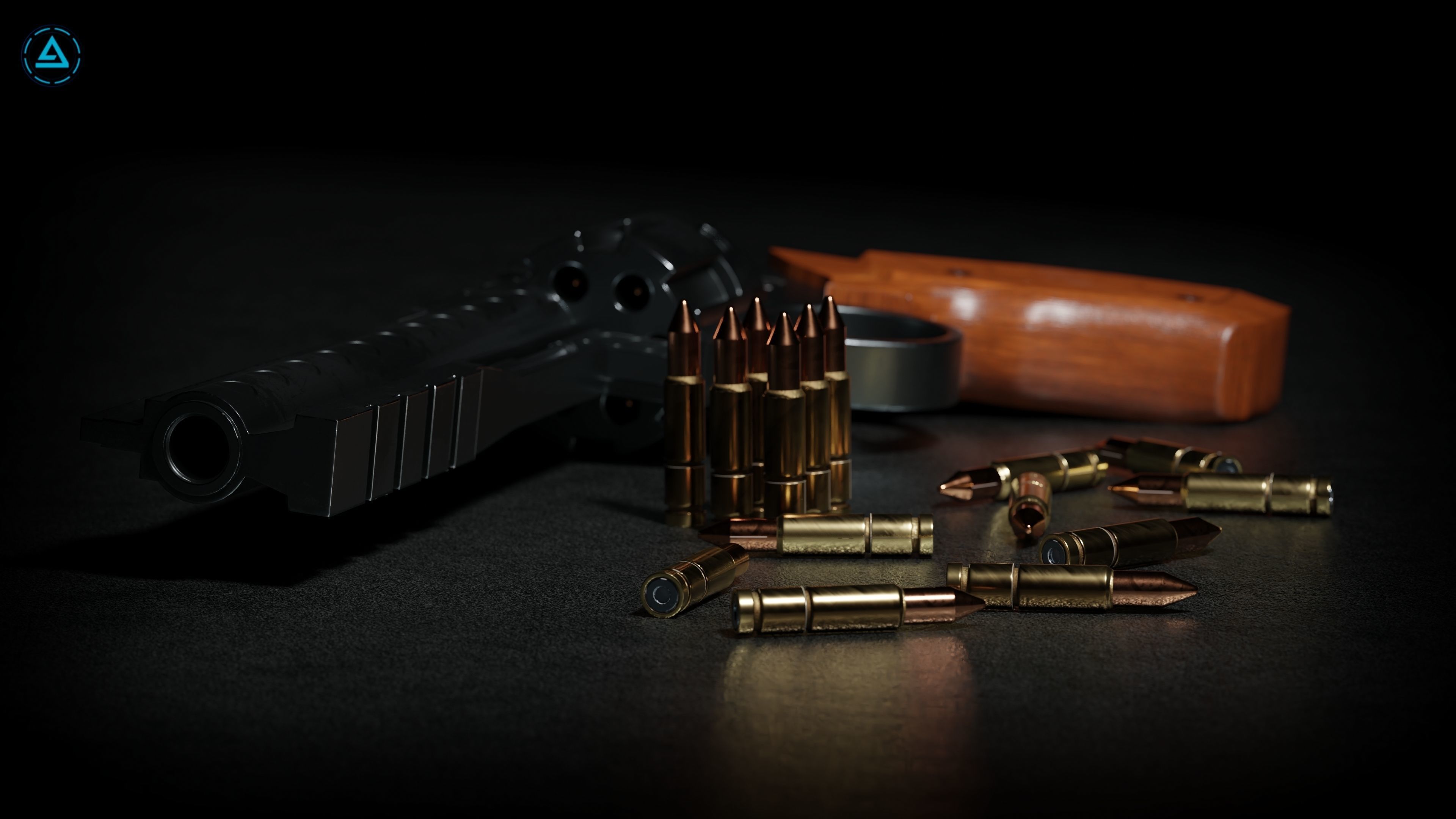 Weapon Pack Low-poly 3D model_42