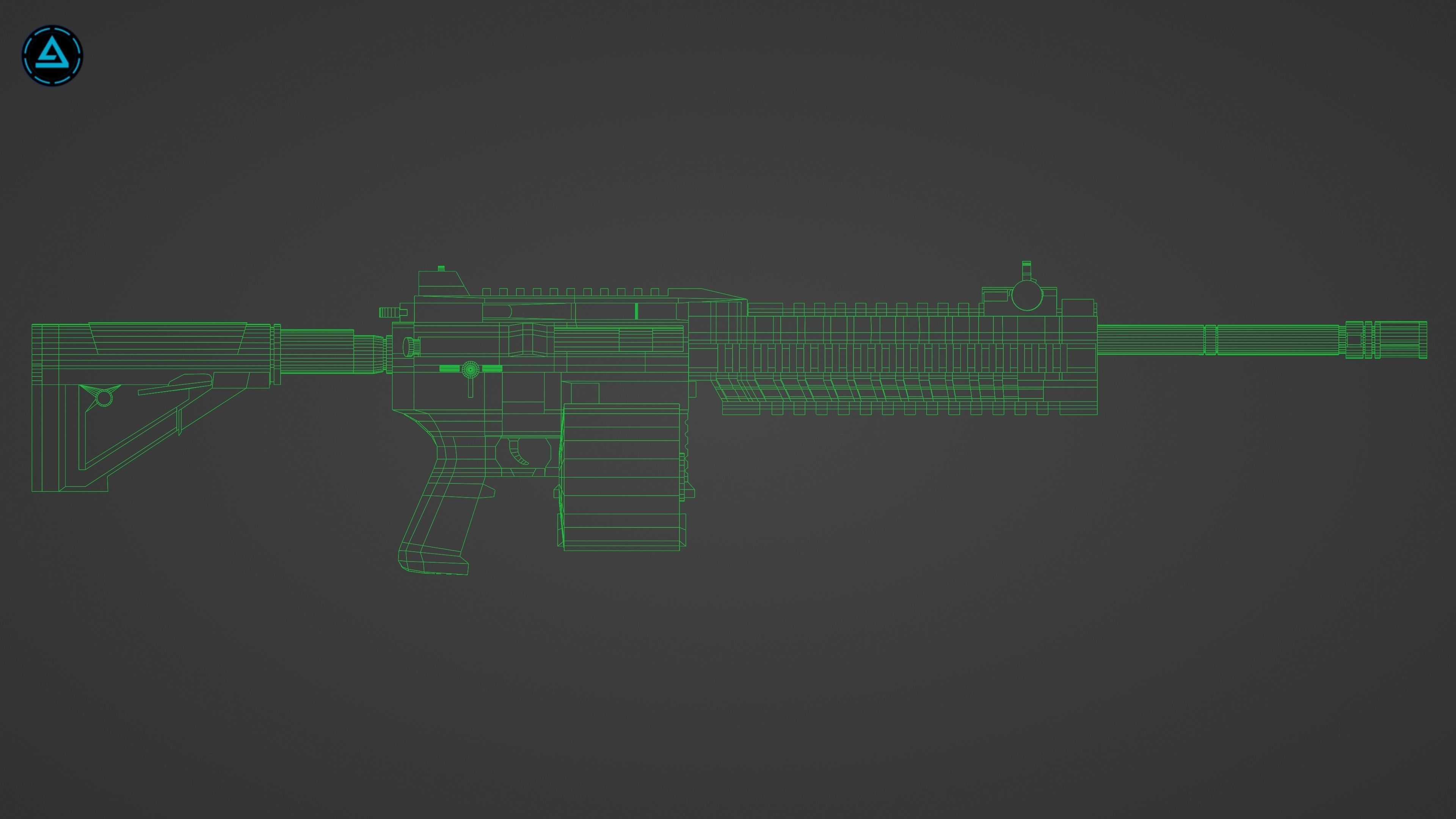Weapon Pack Low-poly 3D model_90