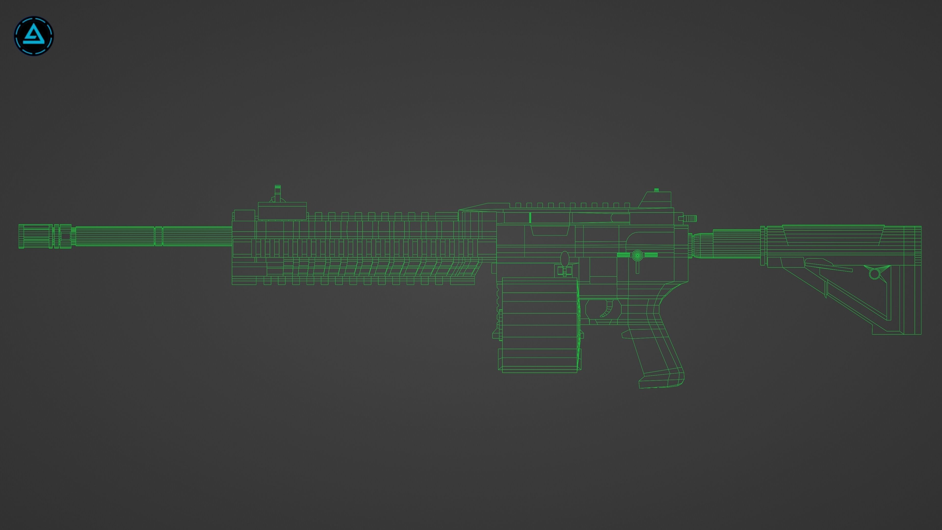 Weapon Pack Low-poly 3D model_88