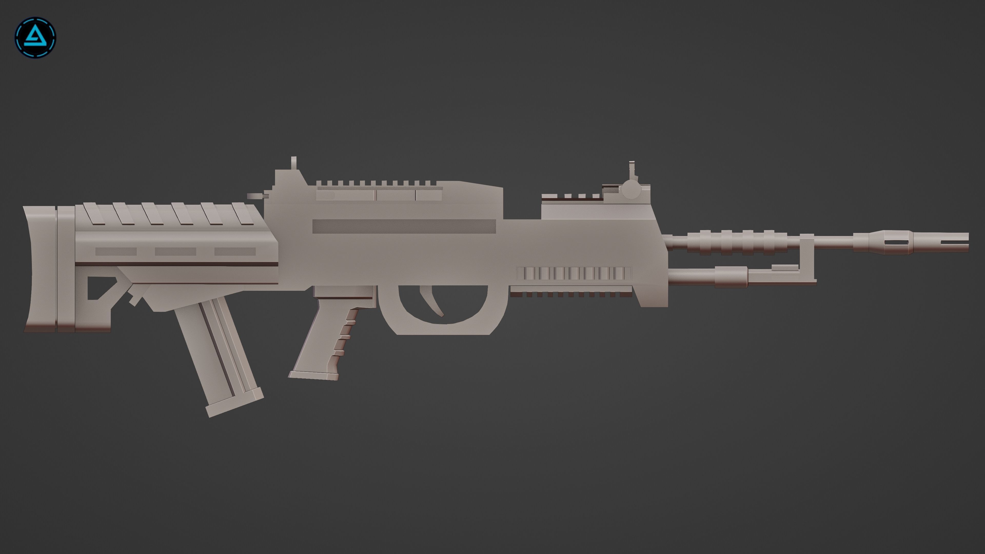 Weapon Pack Low-poly 3D model_62