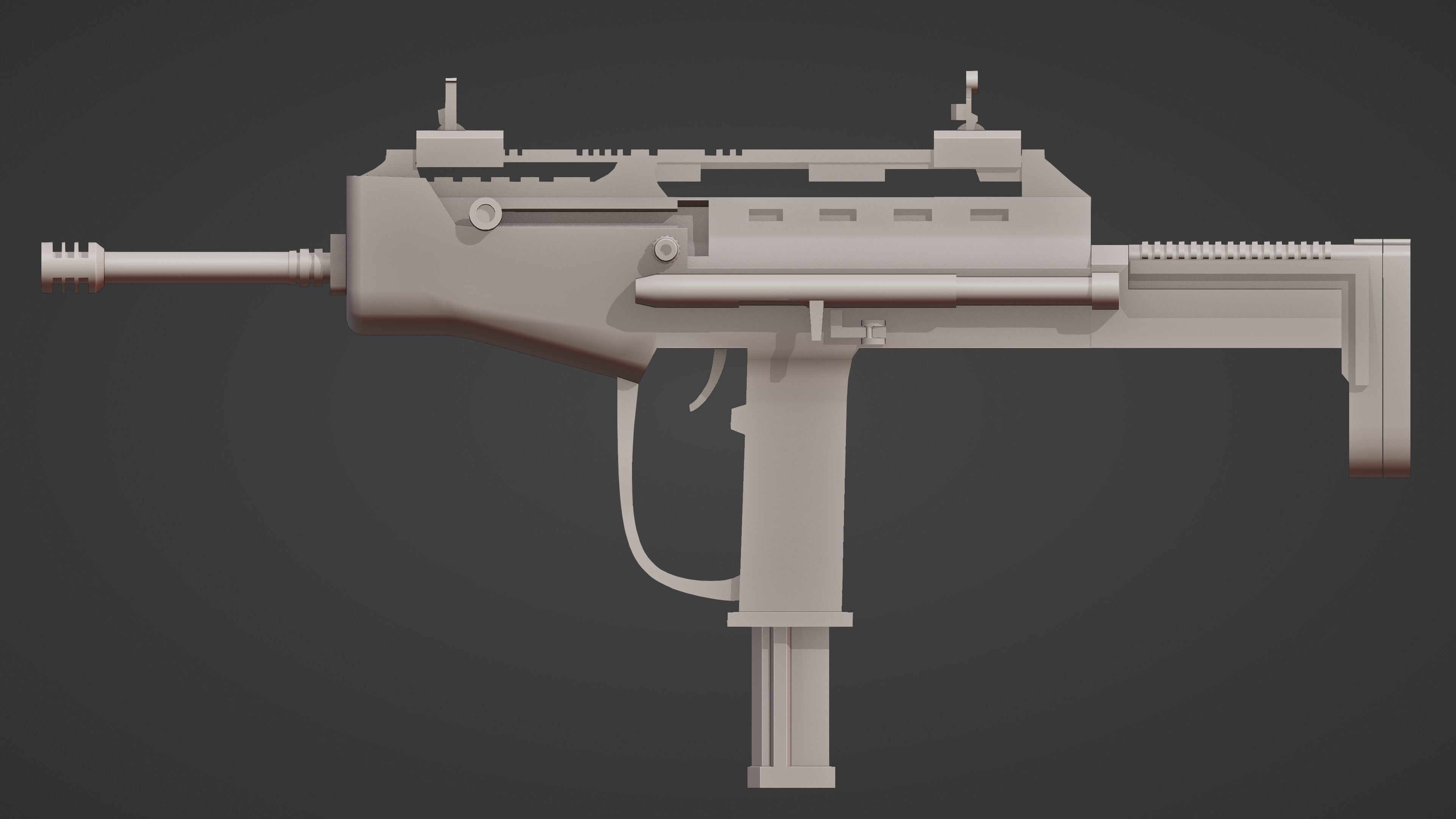 Weapon Pack Low-poly 3D model_143