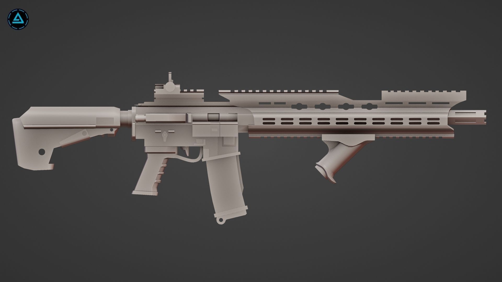 Weapon Pack Low-poly 3D model_97