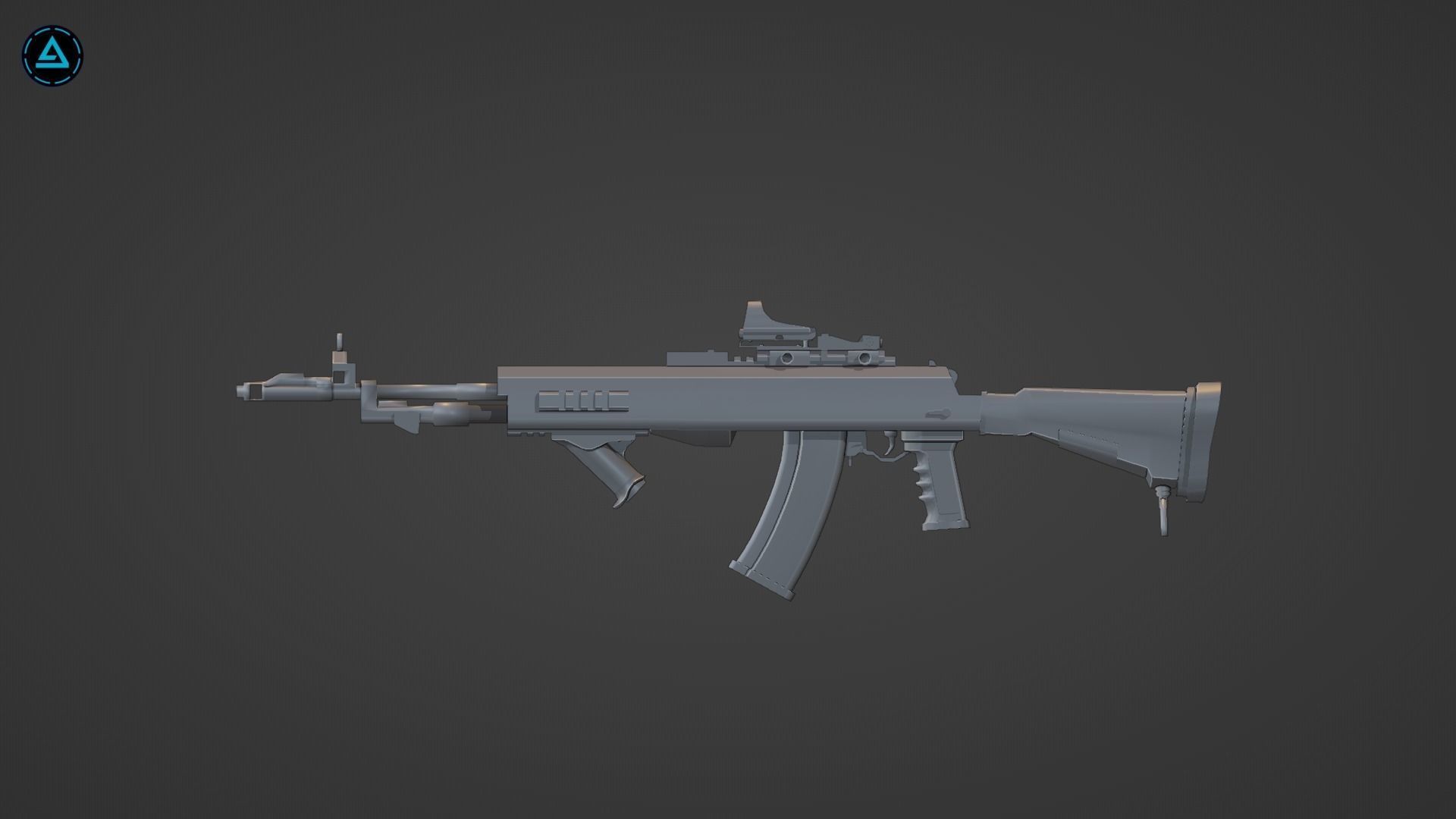 Weapon Pack Low-poly 3D model_13