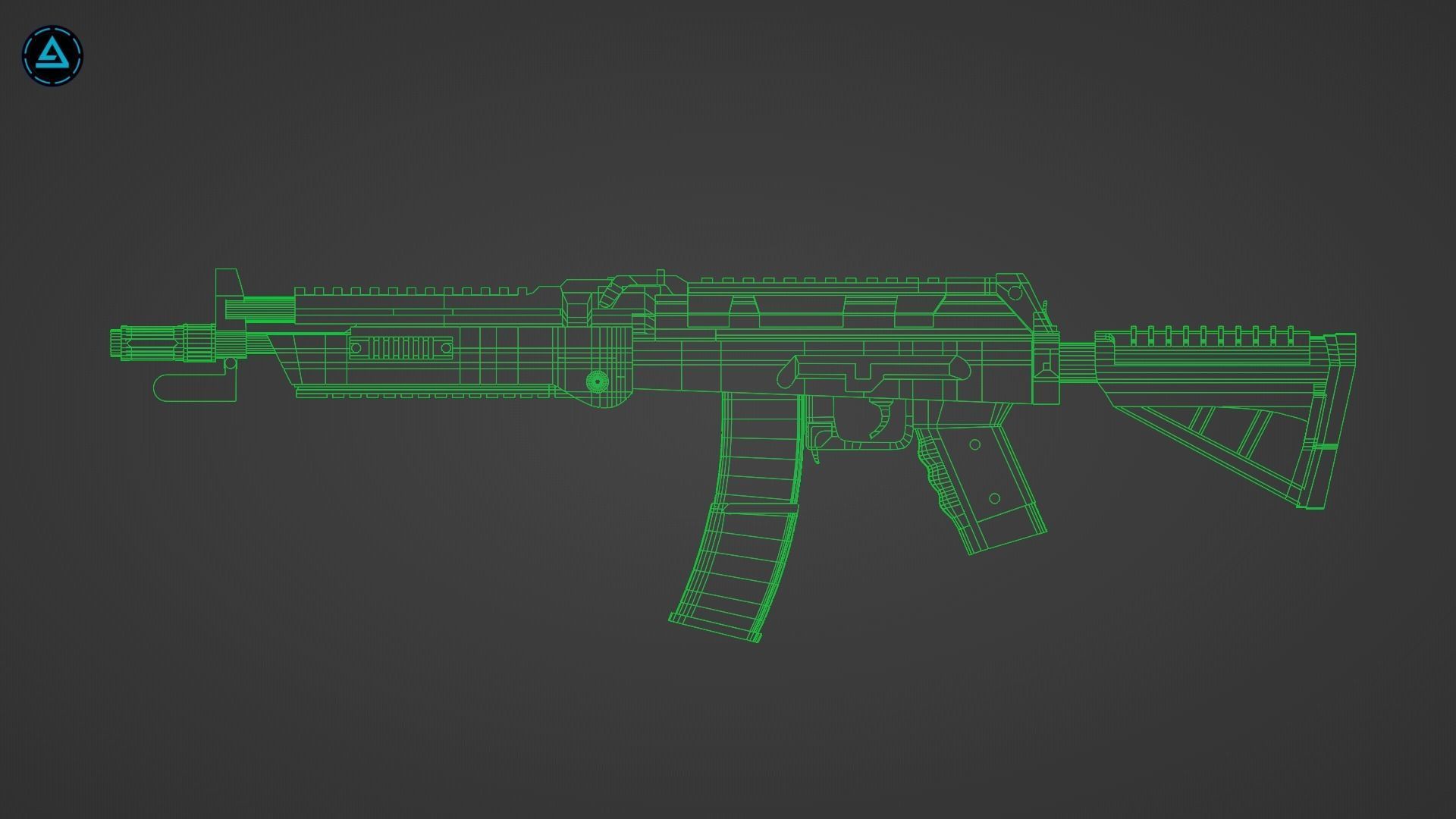 Weapon Pack Low-poly 3D model_5