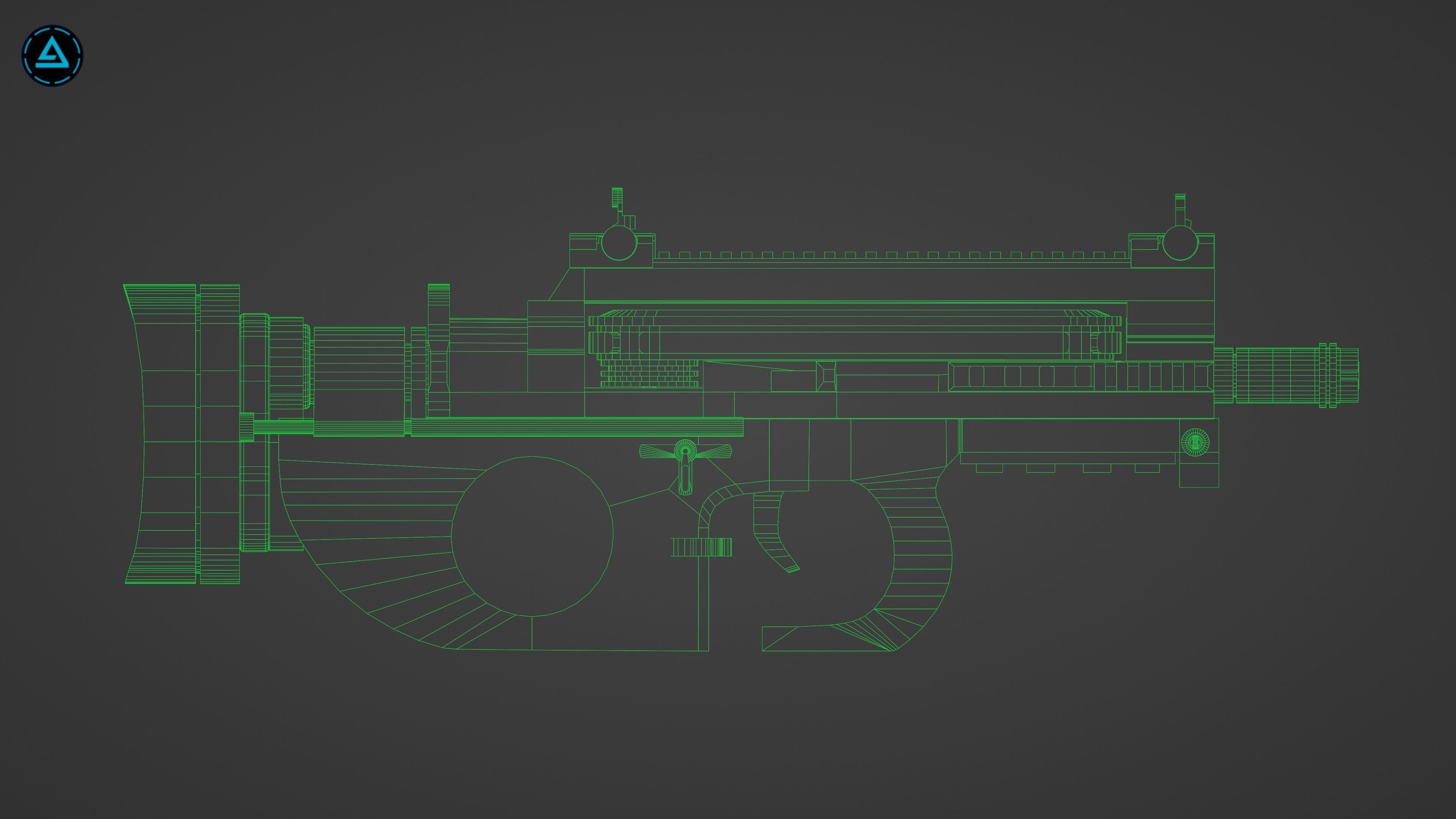 Weapon Pack Low-poly 3D model_69