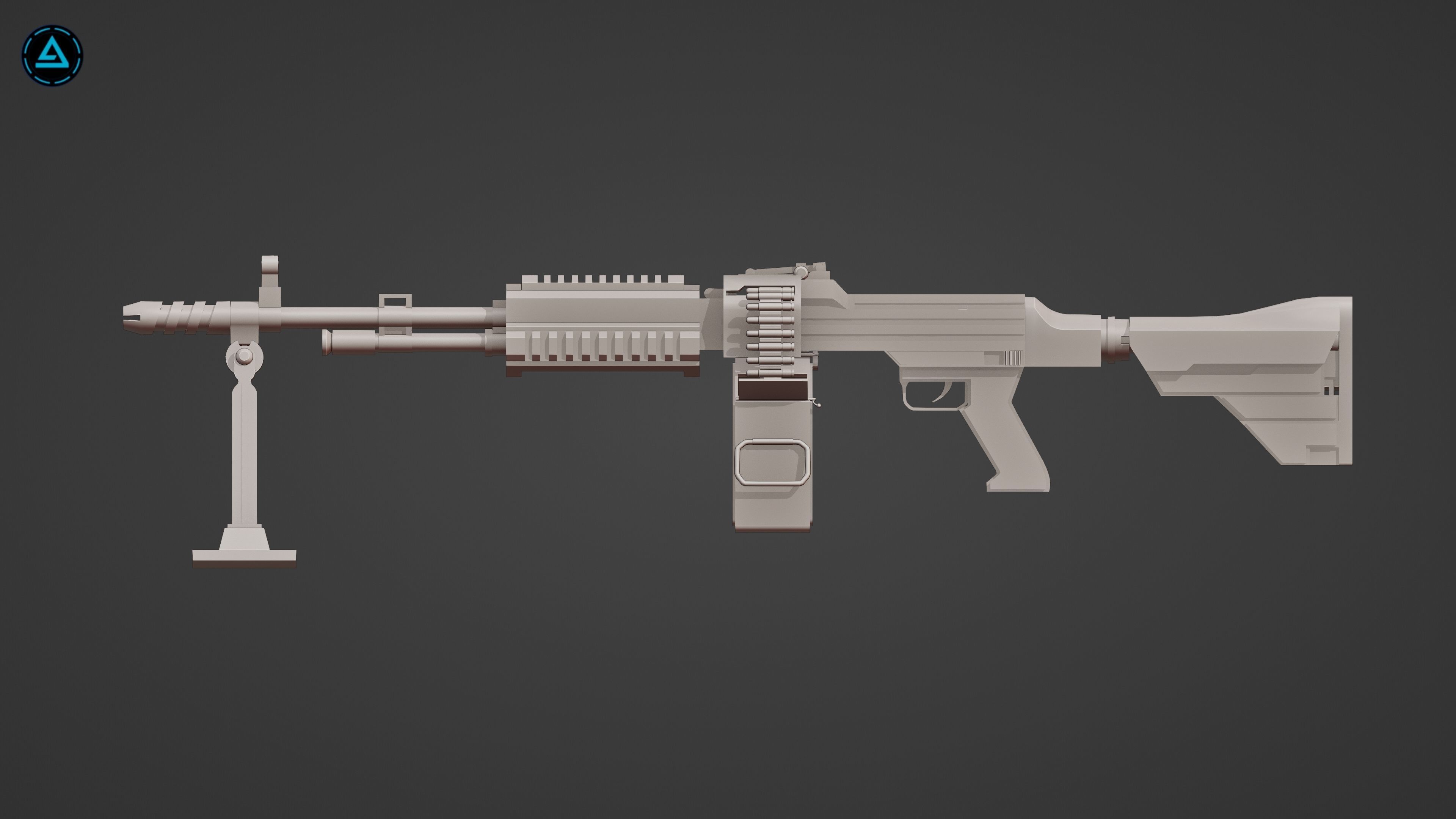 Weapon Pack Low-poly 3D model_37