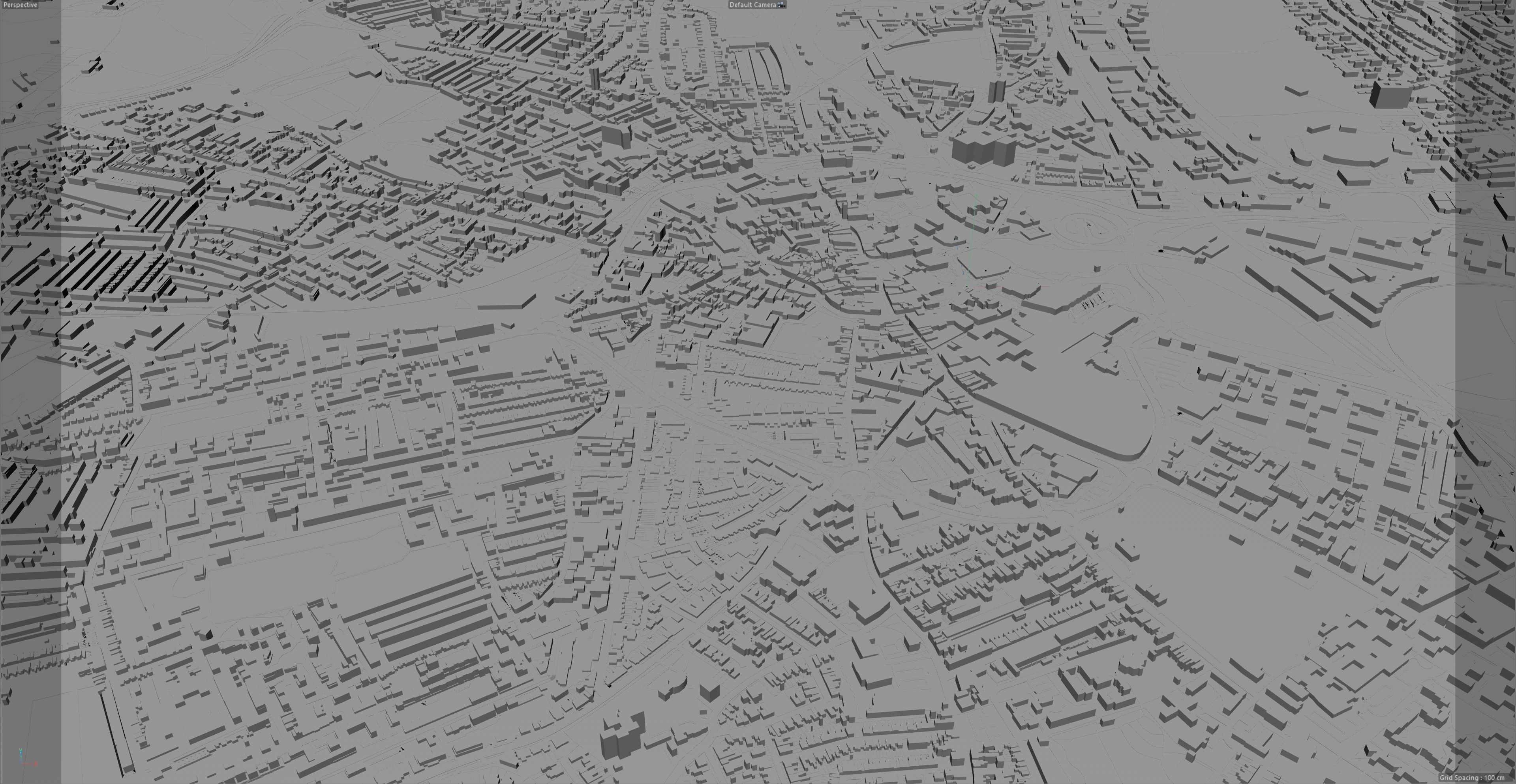Derby City in England 40km Low-poly 3D model_12