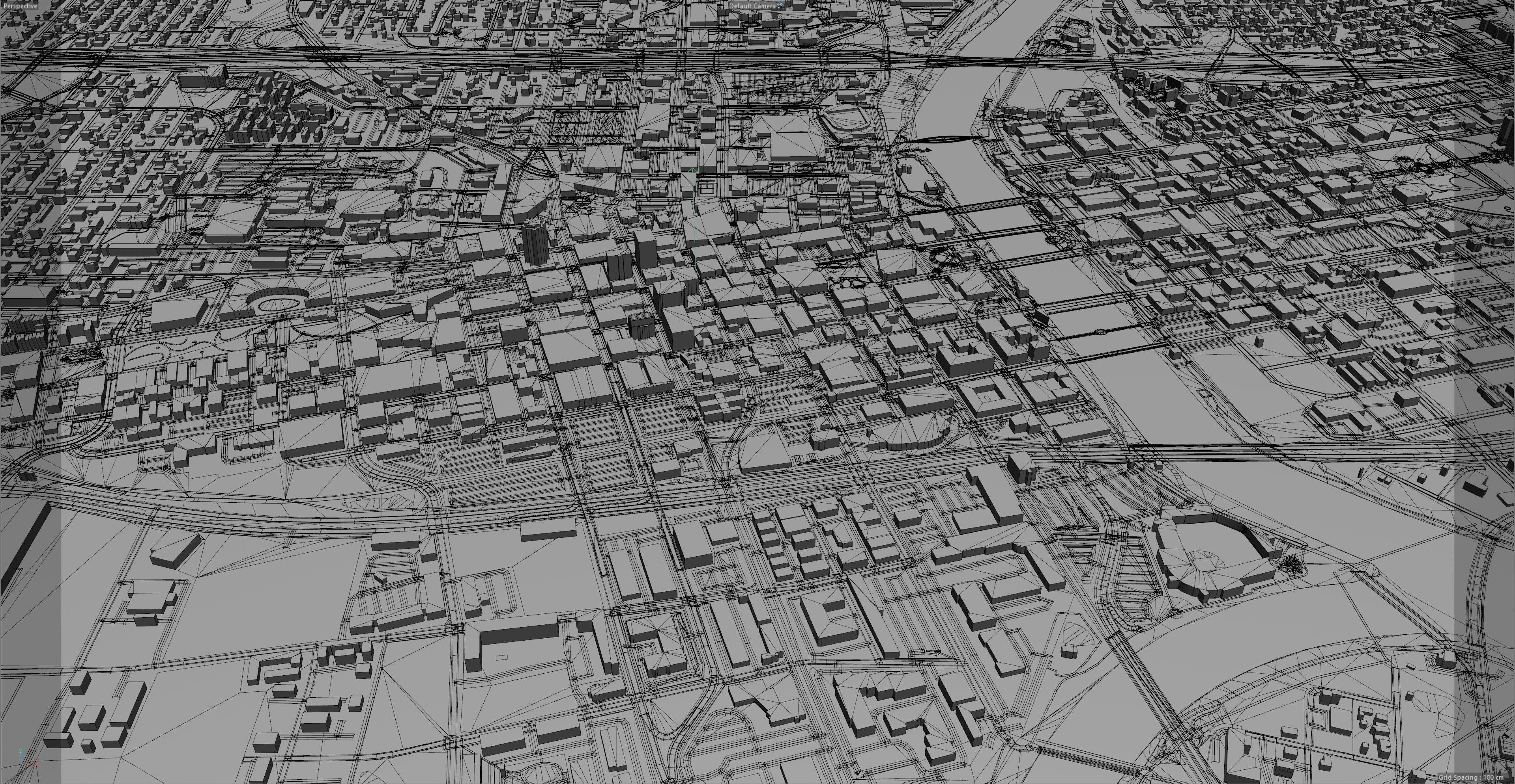 Derby City in England 40km Low-poly 3D model_15