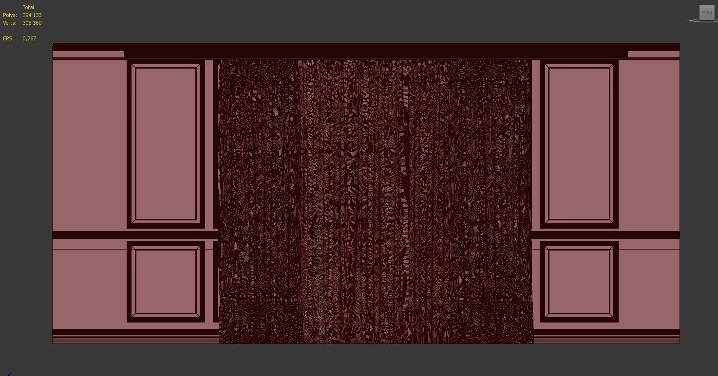 Curtain Set 25 3D model_5