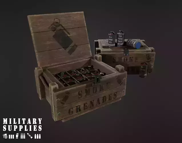 Military Supplies Pack - Smoke Grenade Boxes