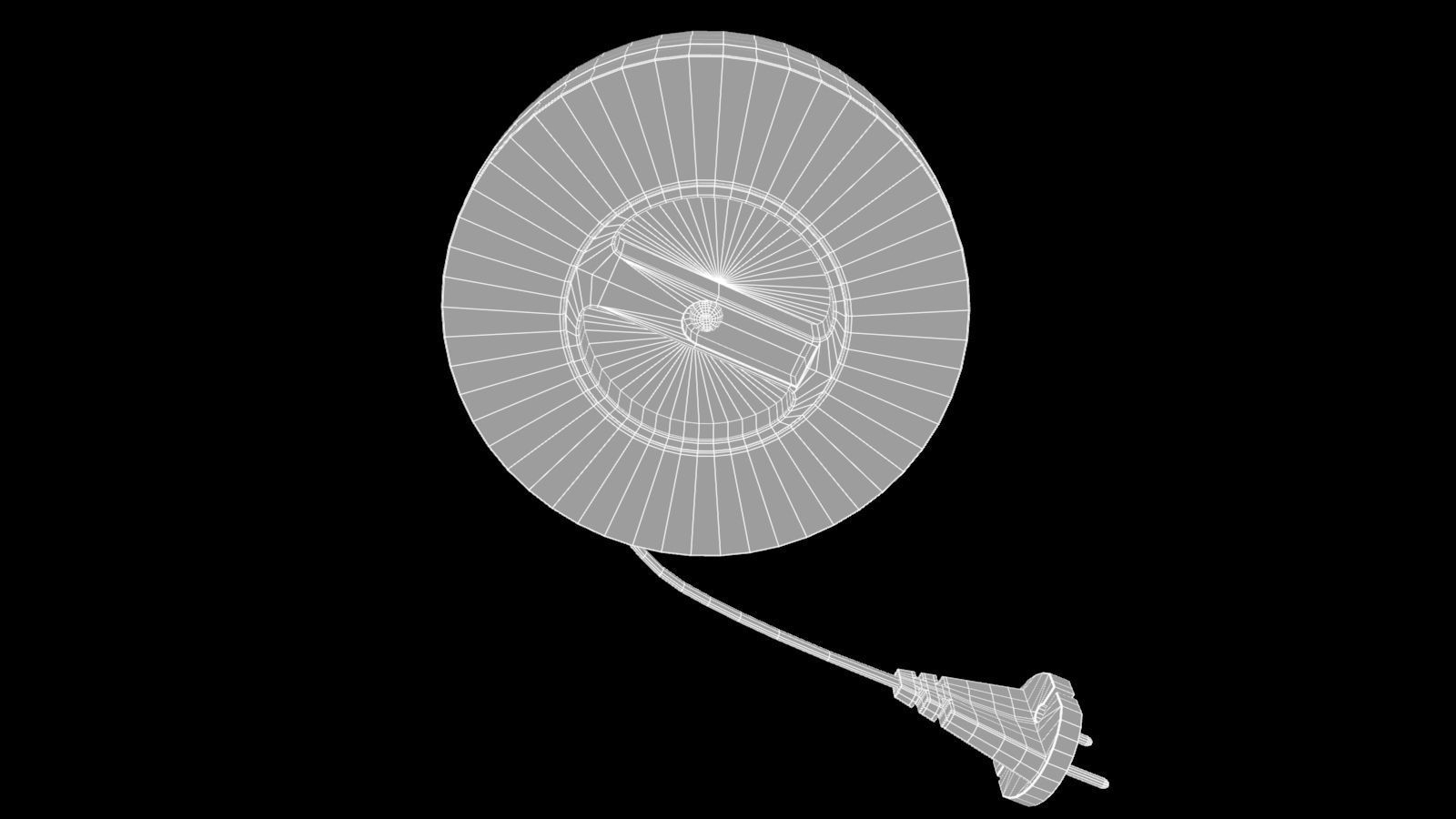 Old electrical extension cord made in USSR Low-poly 3D model_5