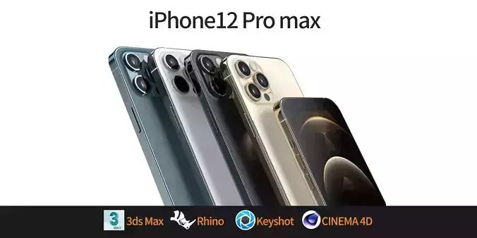 Apple iPhone 12 pro MAX 3D model 3D model