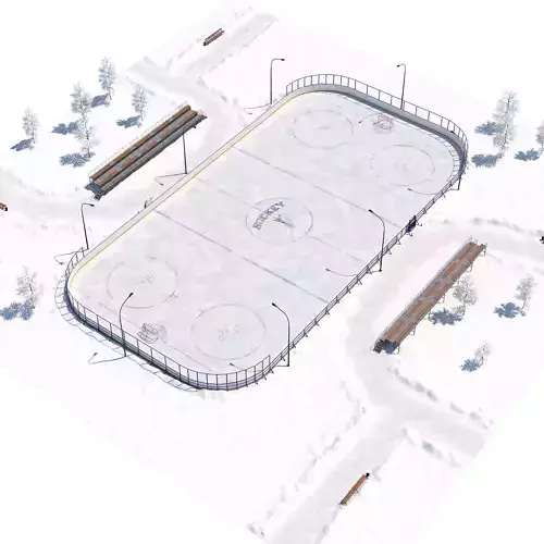 Hockey Court 3D model