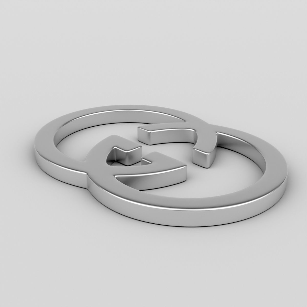 Gucci Logo 3D model_1