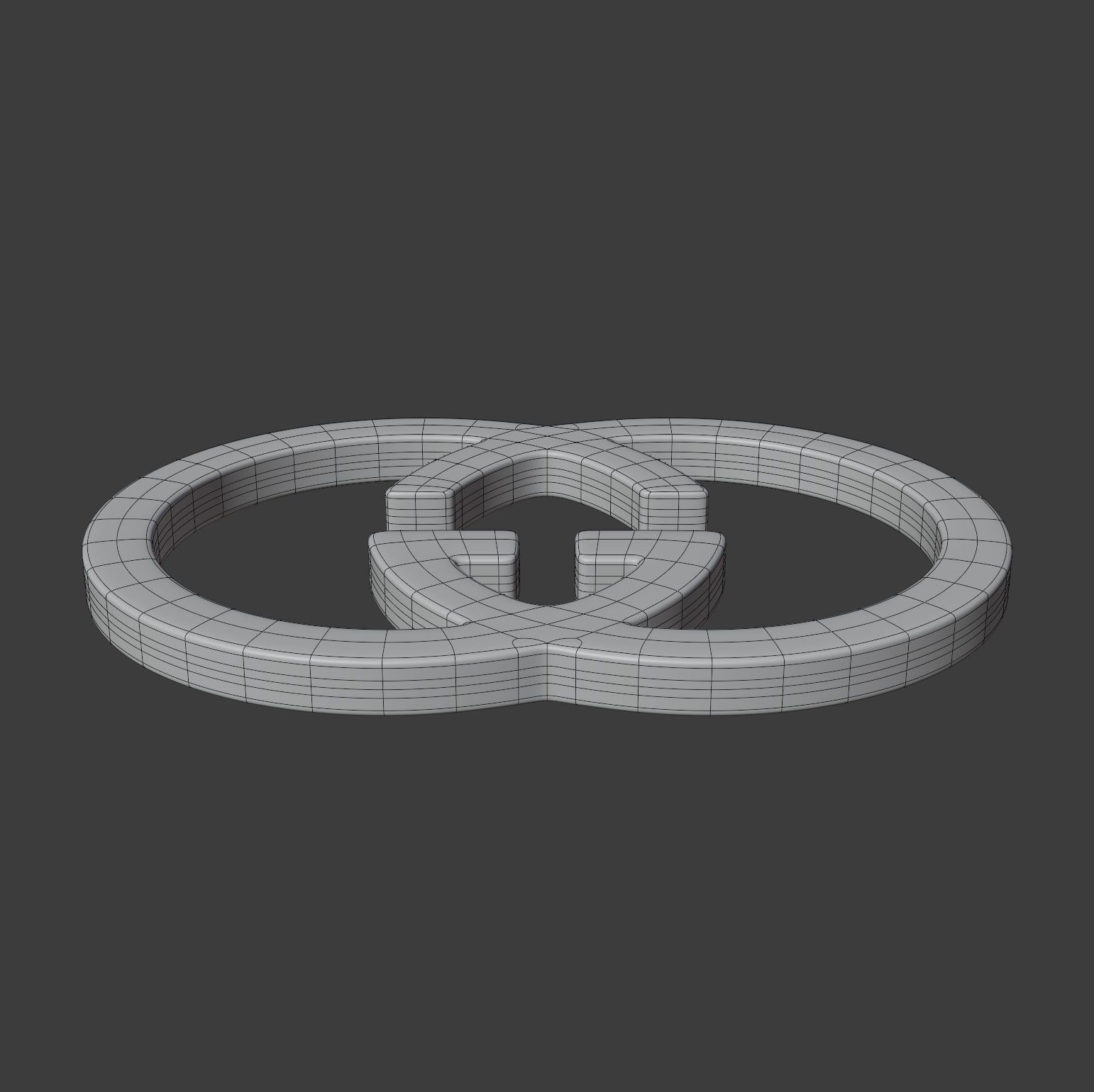 Gucci Logo 3D model_8
