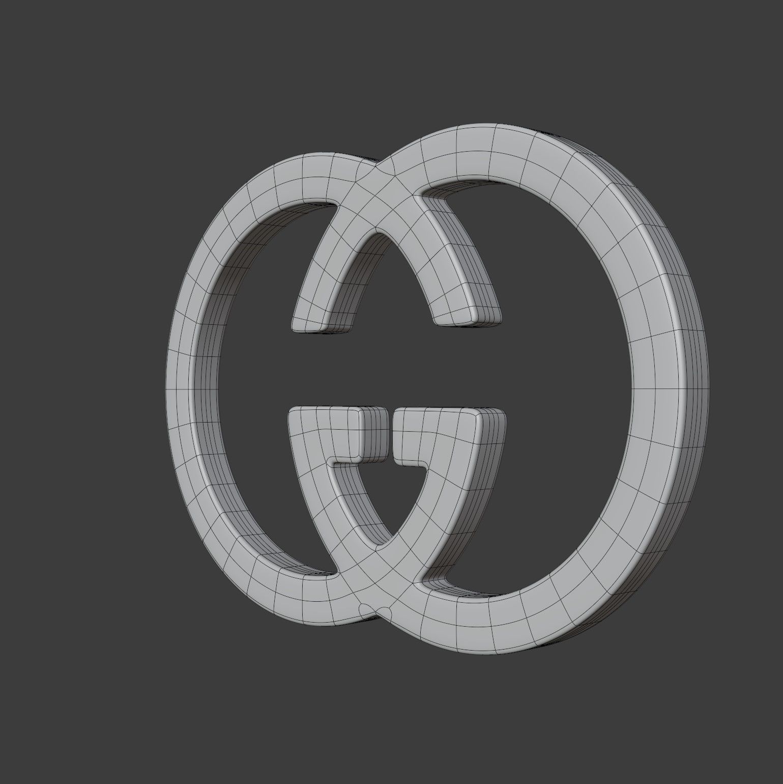 Gucci Logo 3D model_12