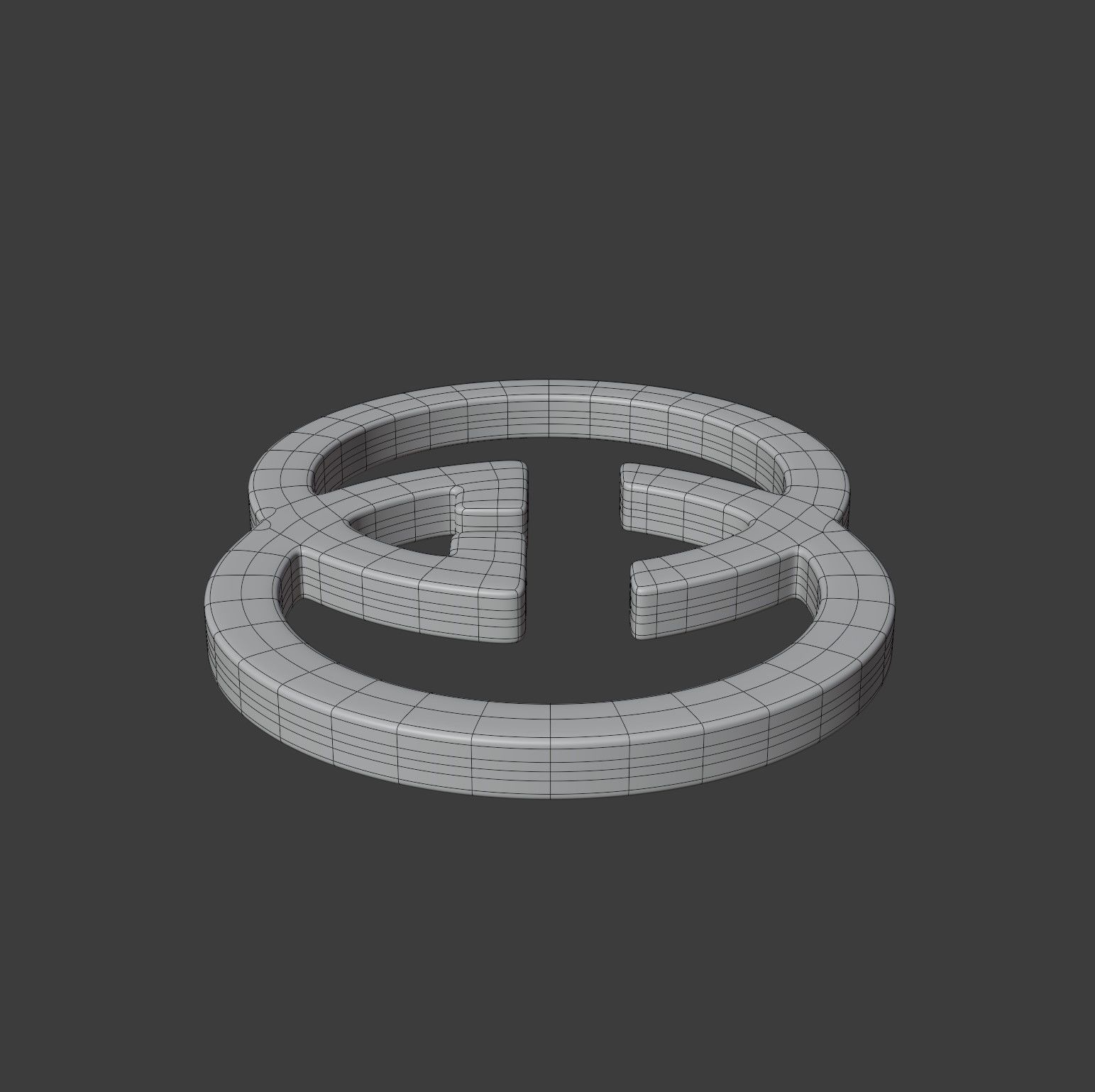 Gucci Logo 3D model_10