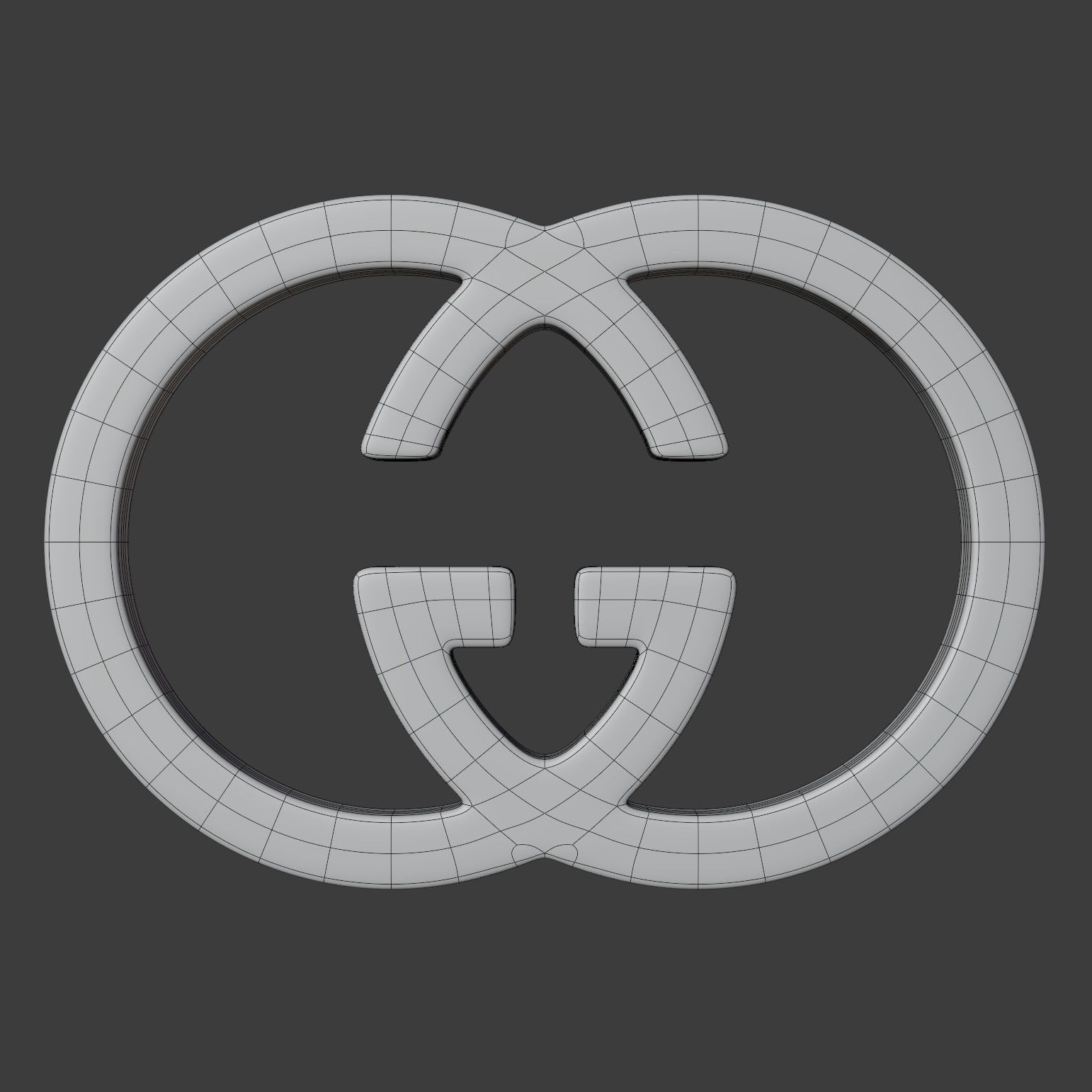 Gucci Logo 3D model_11