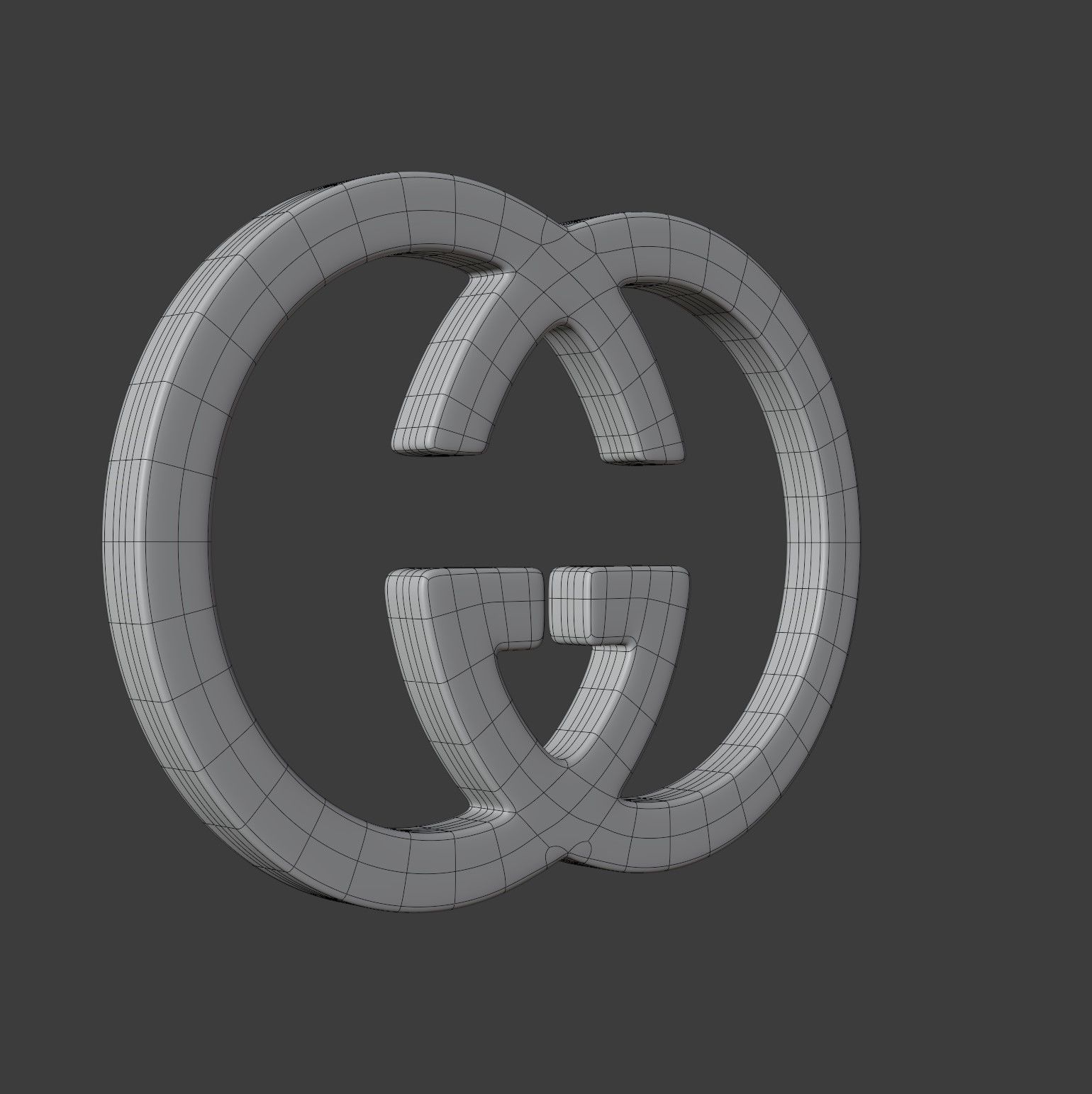 Gucci Logo 3D model_14