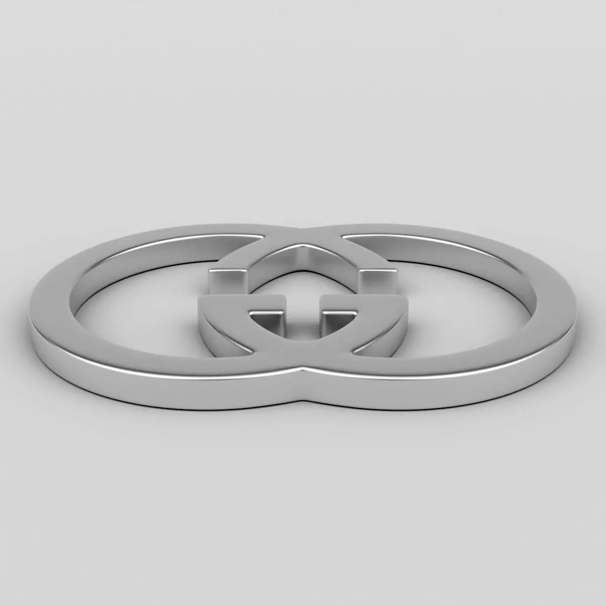Gucci Logo 3D model_0