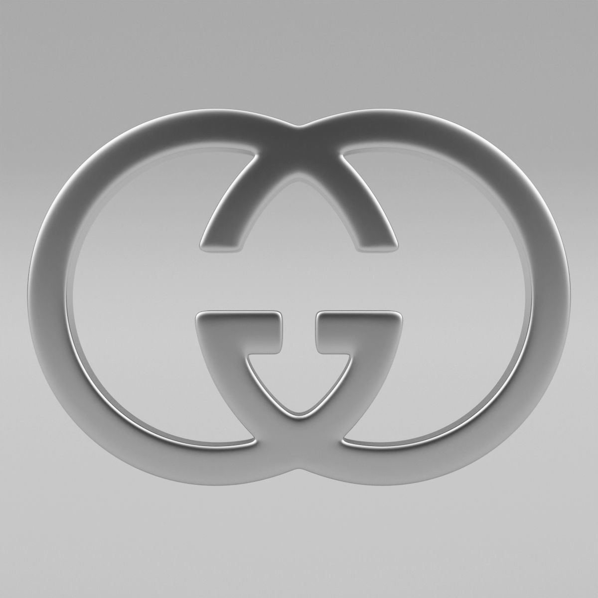 Gucci Logo 3D model_3