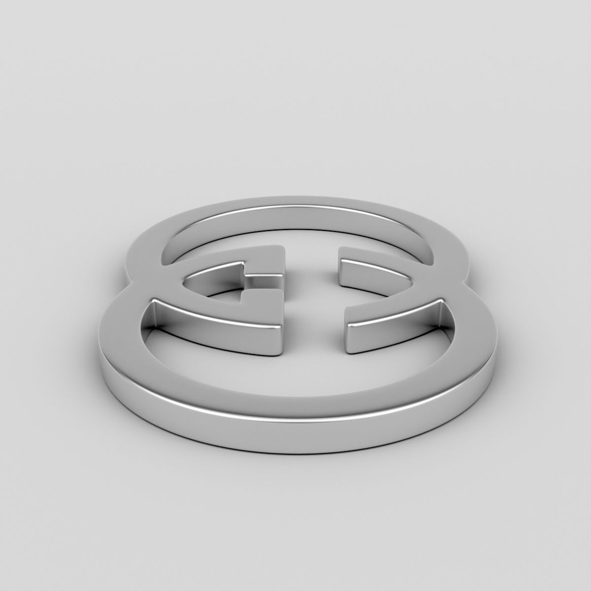Gucci Logo 3D model_2