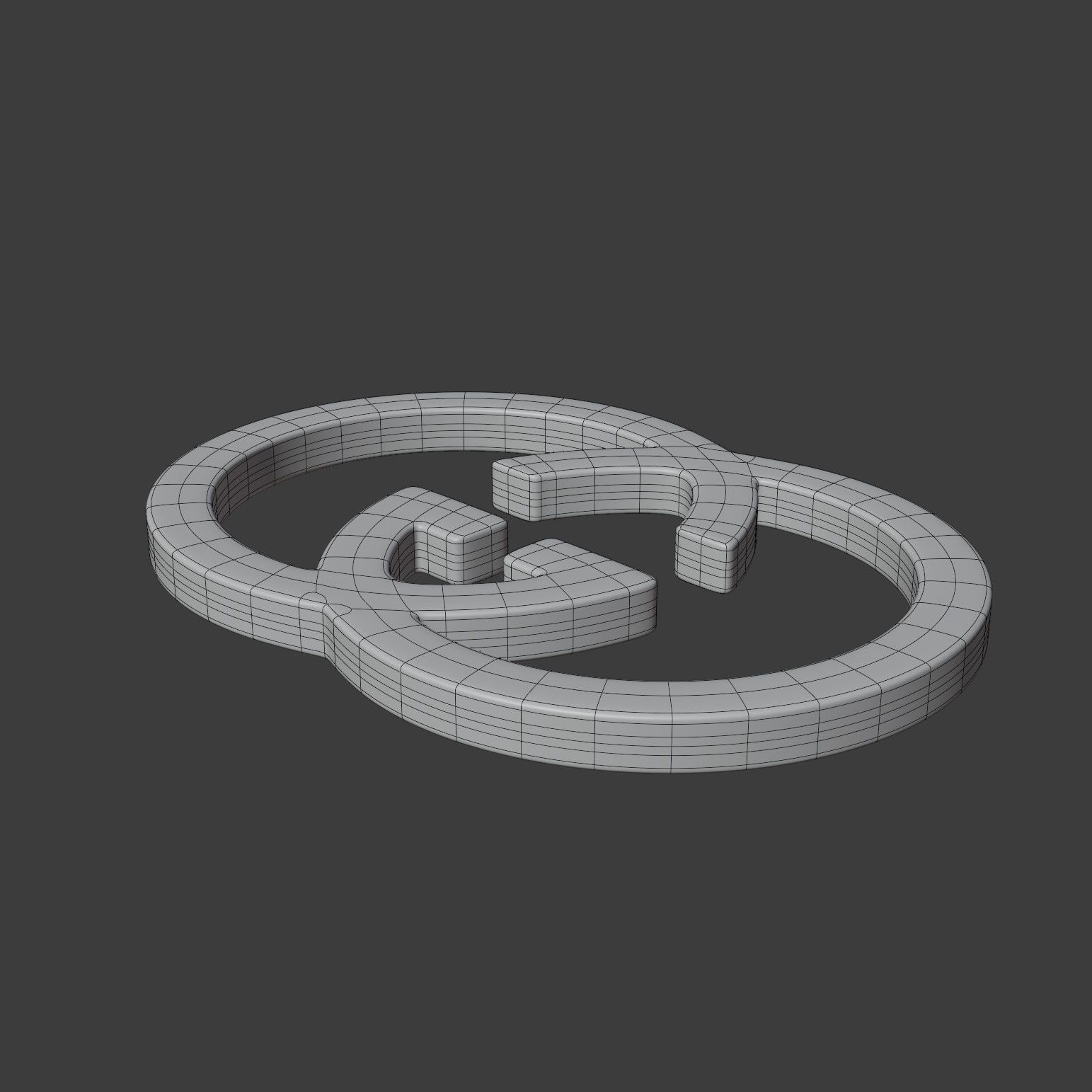 Gucci Logo 3D model_9