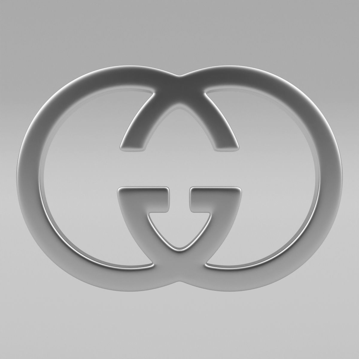Gucci Logo 3D model_7