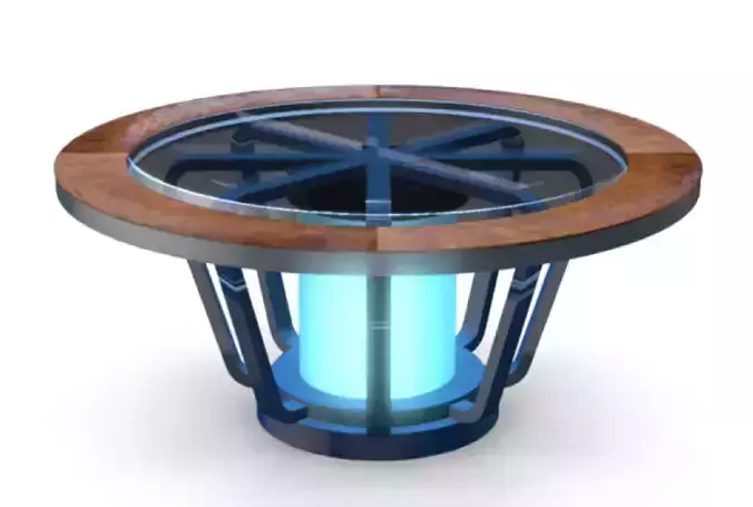 Virtual TV Studio News Desk 1 Free 3D model