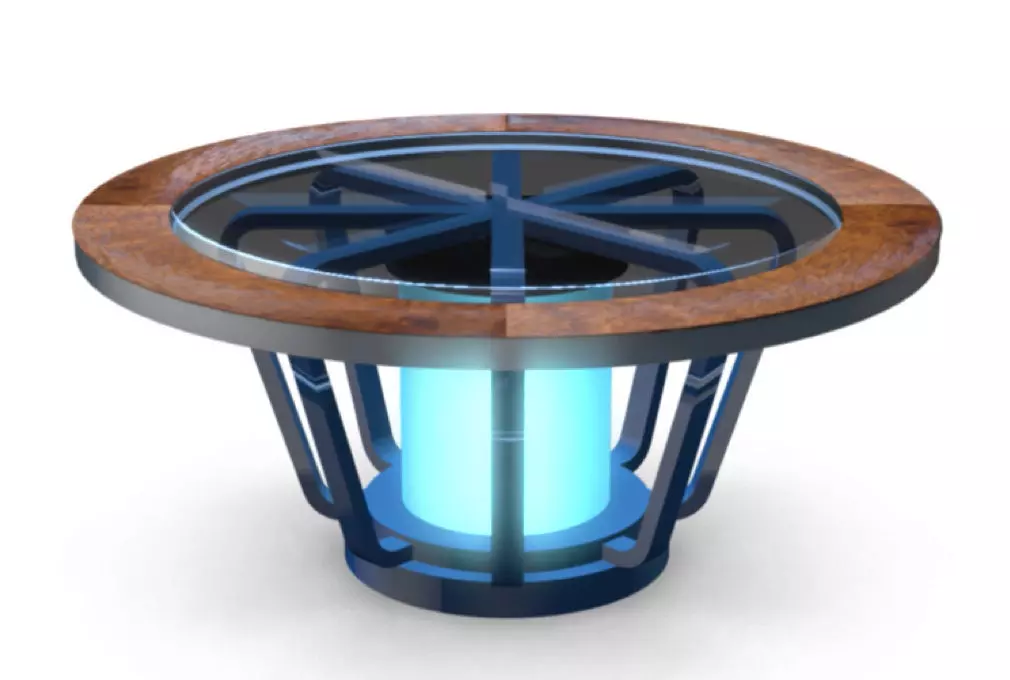 Virtual TV Studio News Desk 1 Free 3D model