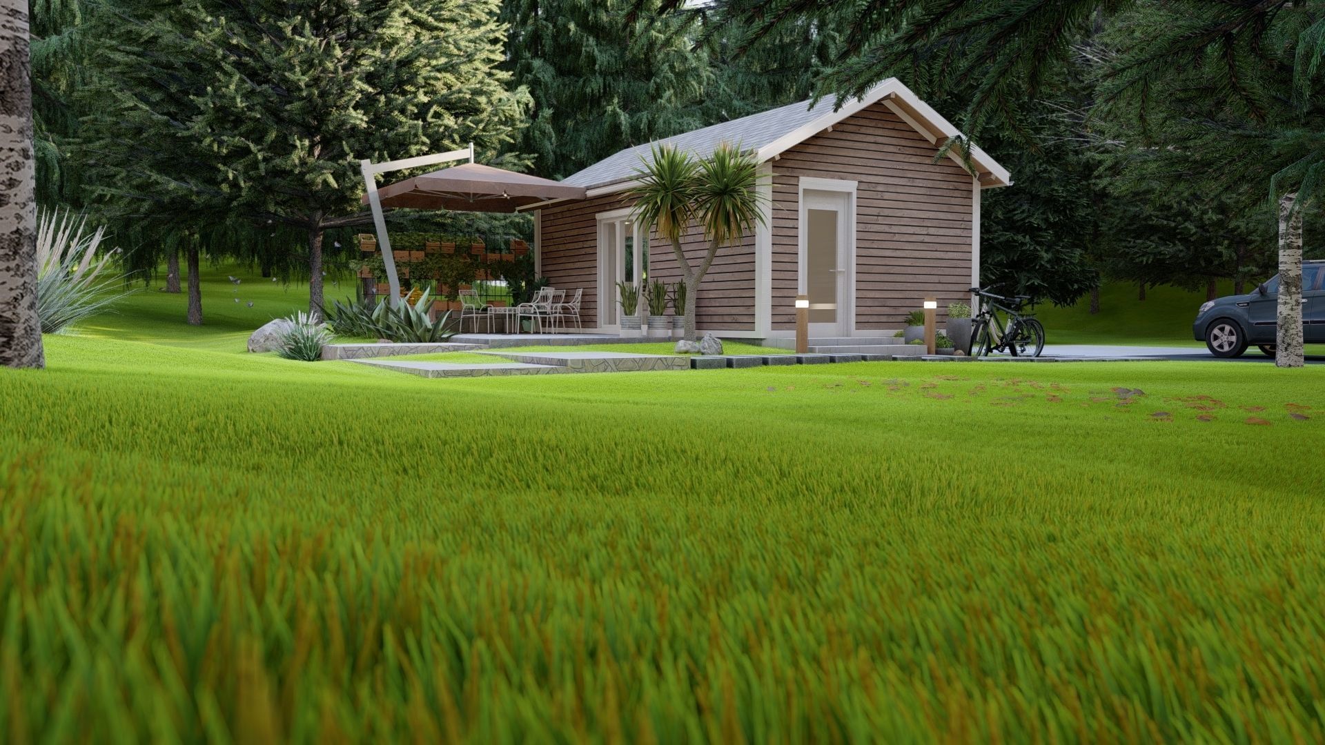 House - Exterior-Interior Scene 3D model 3D model_3