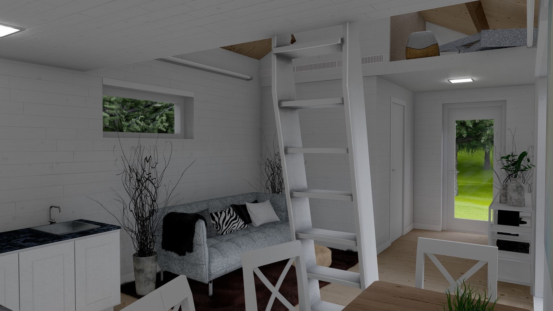 House - Exterior-Interior Scene 3D model 3D model_8