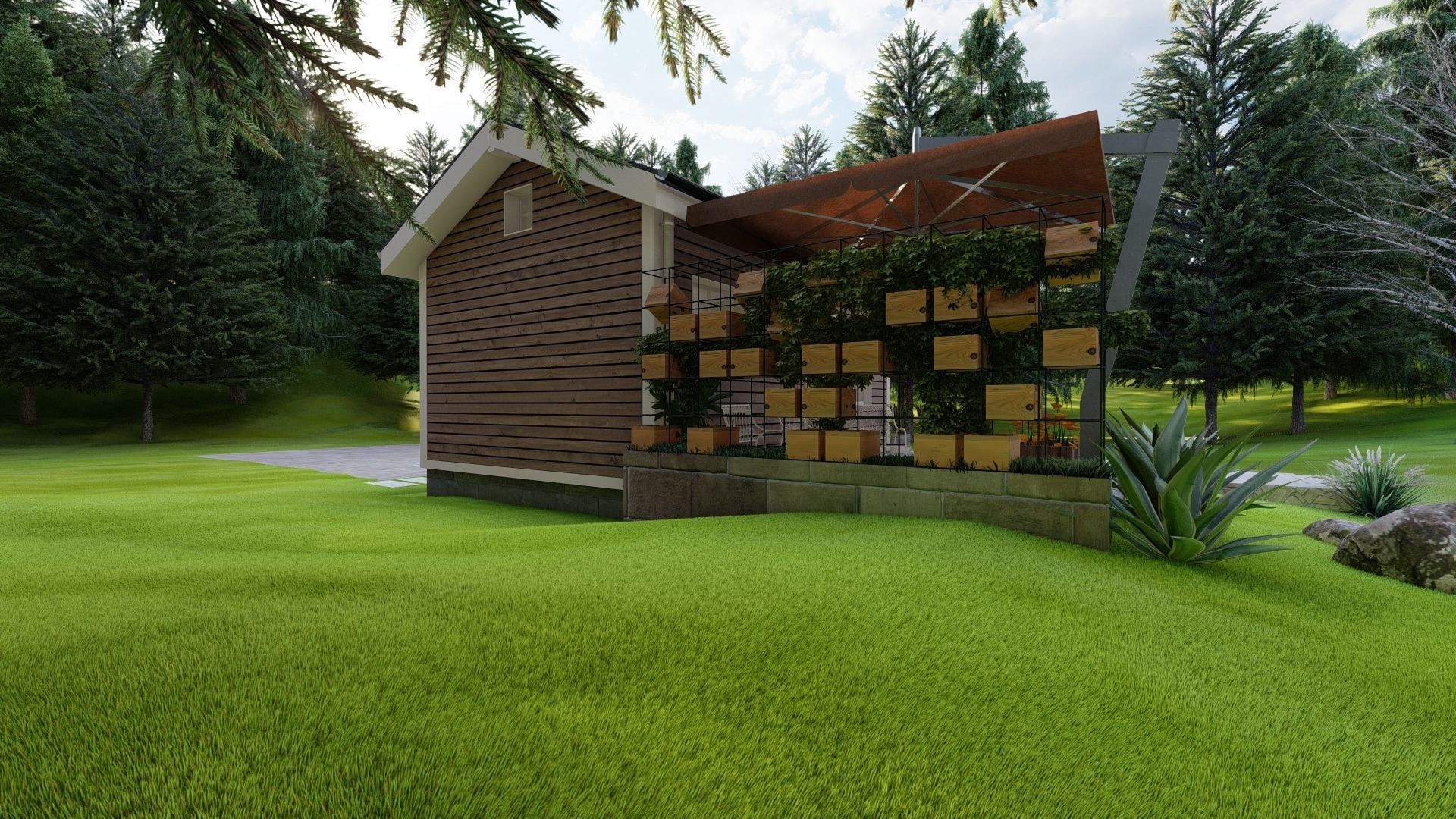 House - Exterior-Interior Scene 3D model 3D model_4