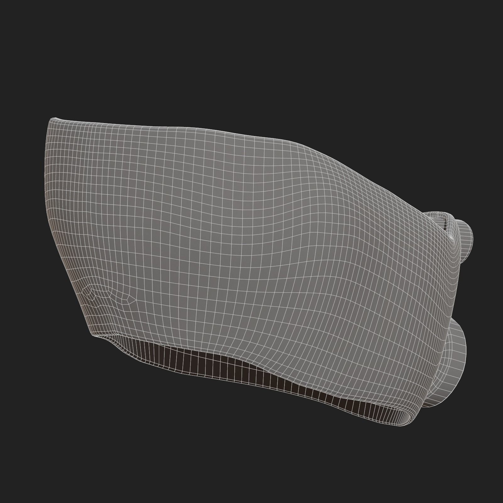 Gas mask helmet 3d model scifi Low-poly Low-poly 3D model_8