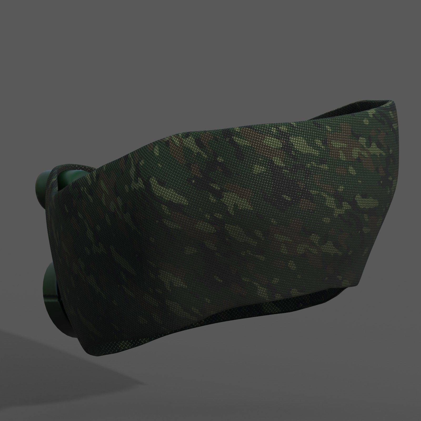 Gas mask helmet 3d model scifi Low-poly Low-poly 3D model_5