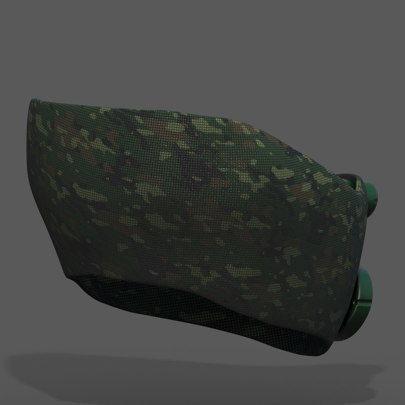 Gas mask helmet 3d model scifi Low-poly Low-poly 3D model_12