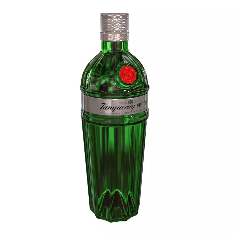 Tanqueray No 10 70cl Bottle 3D model_0
