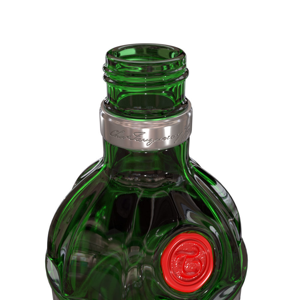 Tanqueray No 10 70cl Bottle 3D model_11