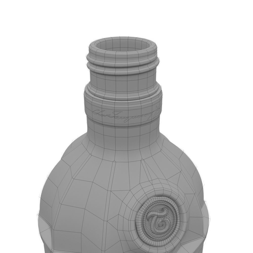 Tanqueray No 10 70cl Bottle 3D model_35