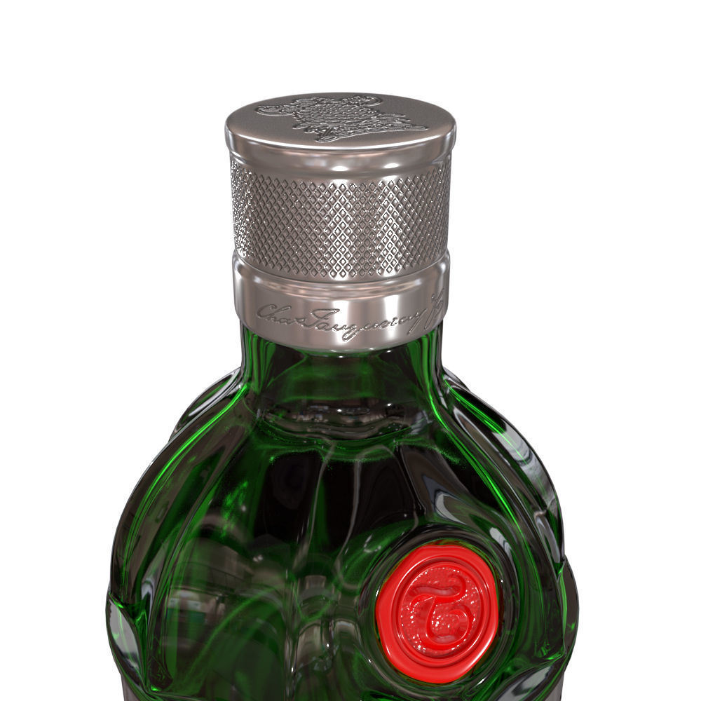 Tanqueray No 10 70cl Bottle 3D model_10