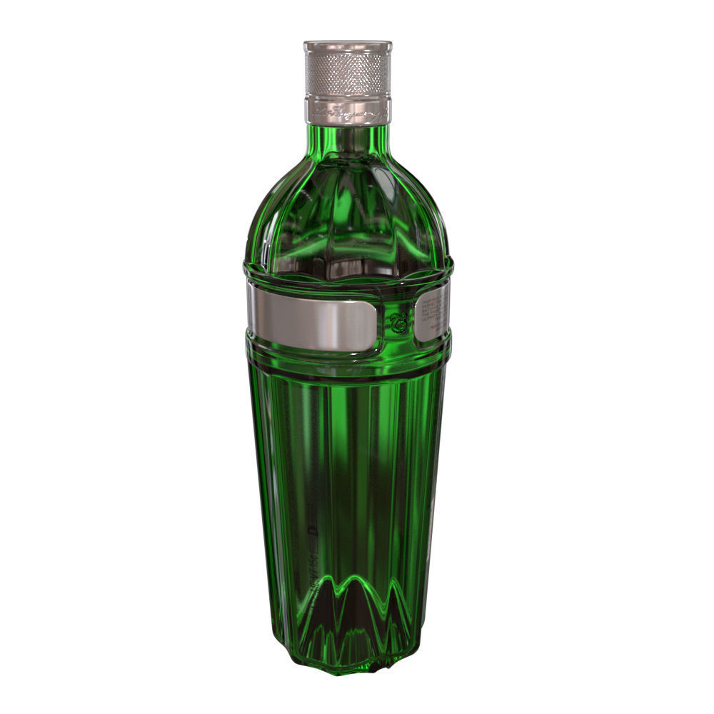Tanqueray No 10 70cl Bottle 3D model_9